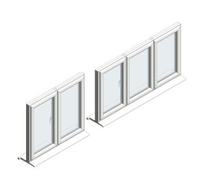 Product: Profile 22 Casement Window - Chamfered - Side Hung French