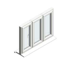Product: Profile 22 Casement Window – Sculptured - Side Hung French