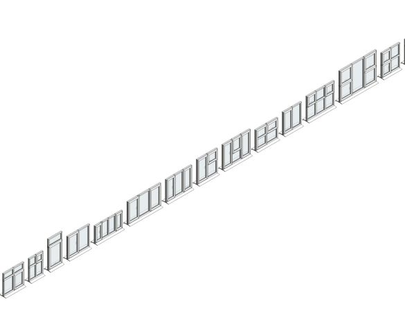 Product: Spectus Casement Window – Bevelled - Fixed Combinations