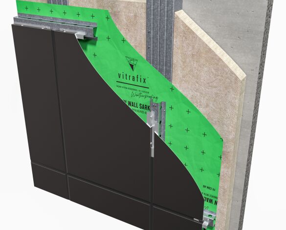 Image of Vitradual Solid Aluminium Cladding Panel System