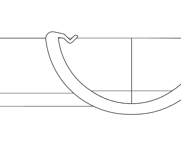 Product: RA1B 90° Angle Half Round