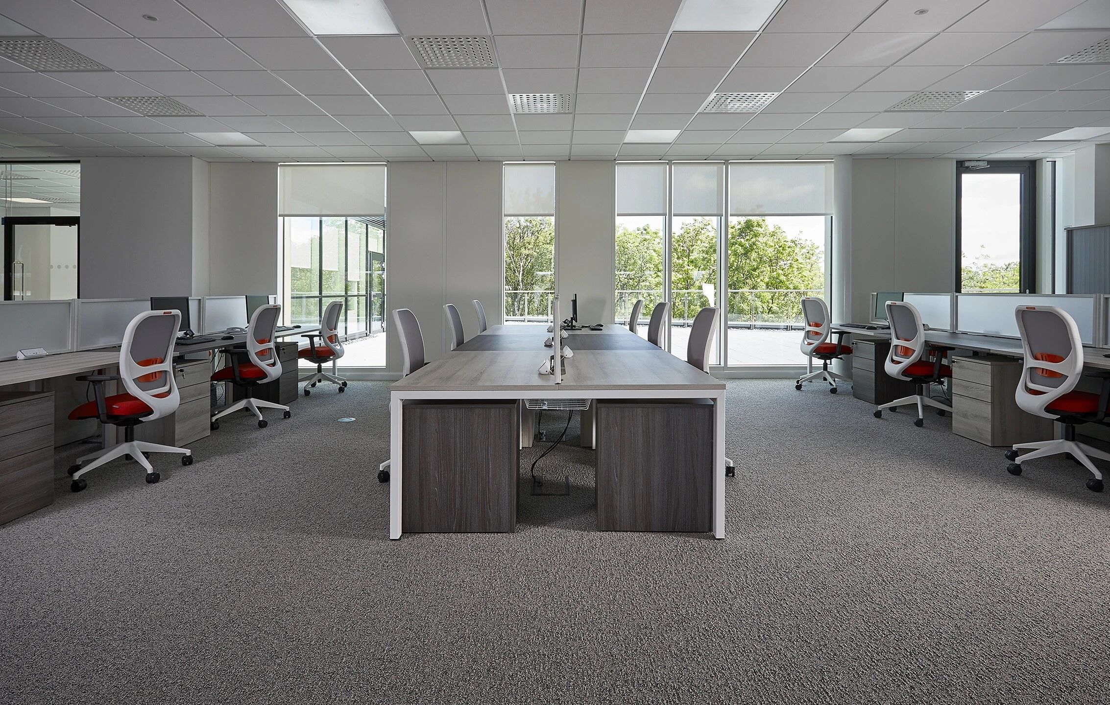 Product: Mesa - Double Sided Rectangular Desking