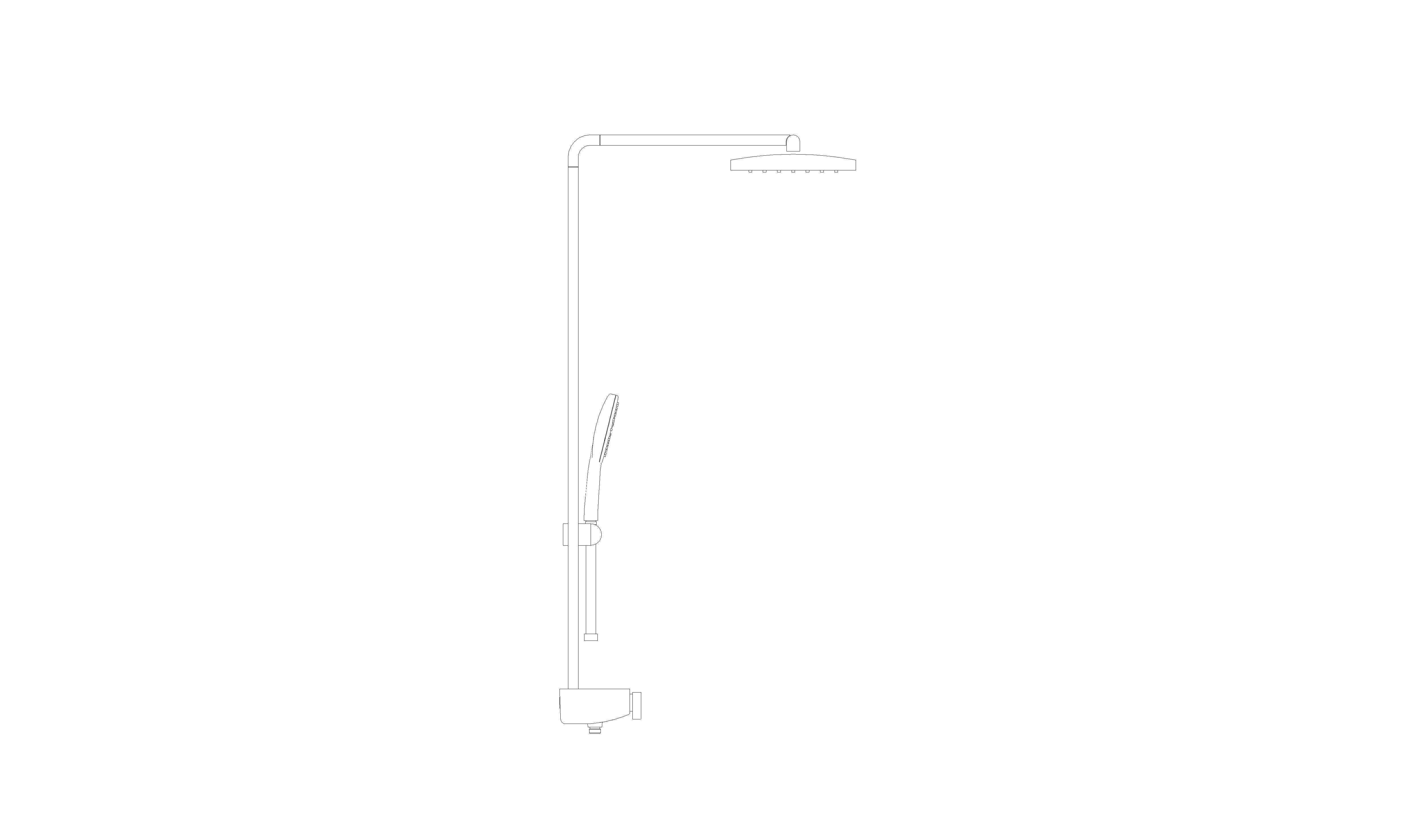 Product: RAINSHOWER AQUA PURE Shower system with thermostat for wall mounting (1009620000)