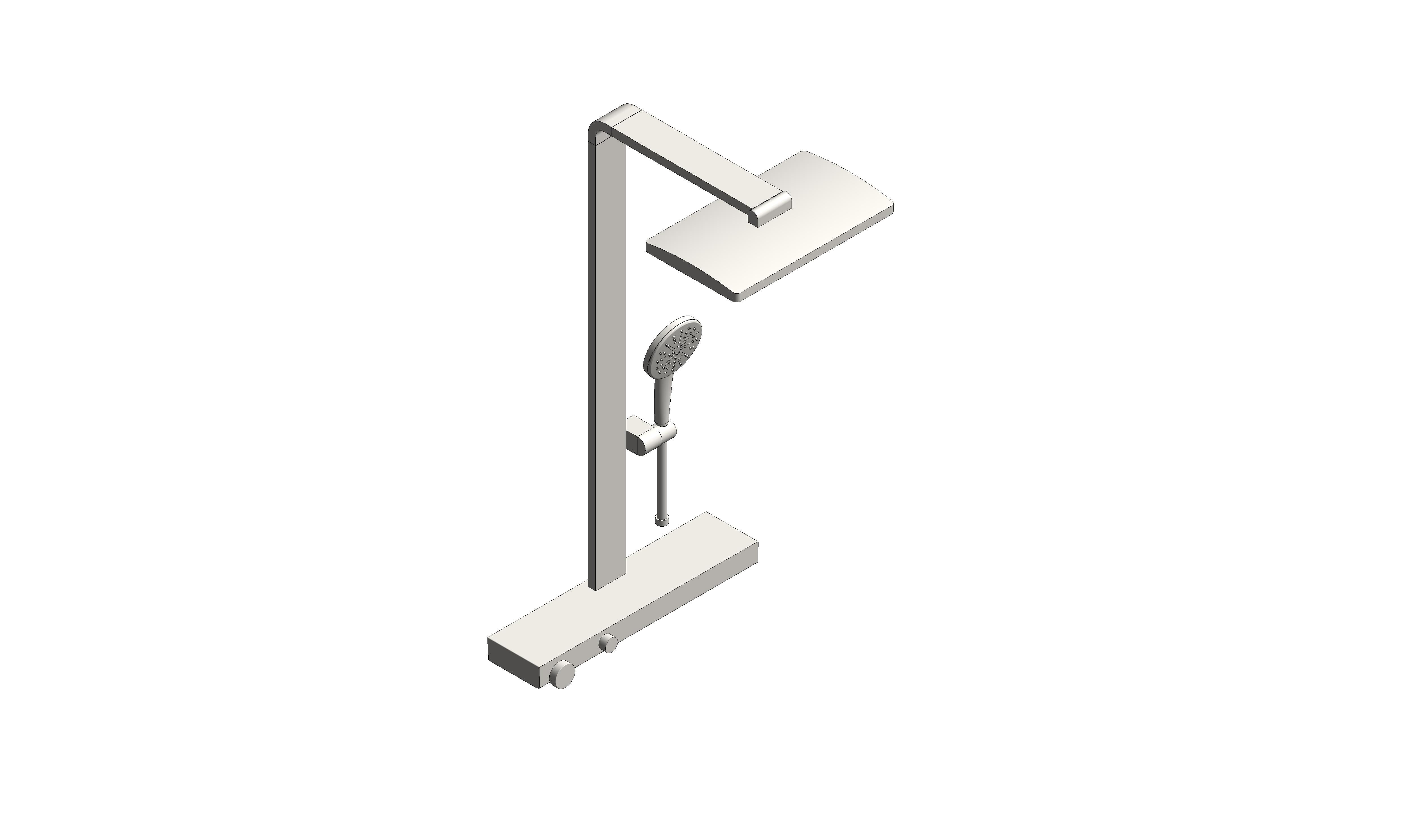 Product: RAINSHOWER AQUA PURE Shower system with thermostat for wall mounting (100962DC00)