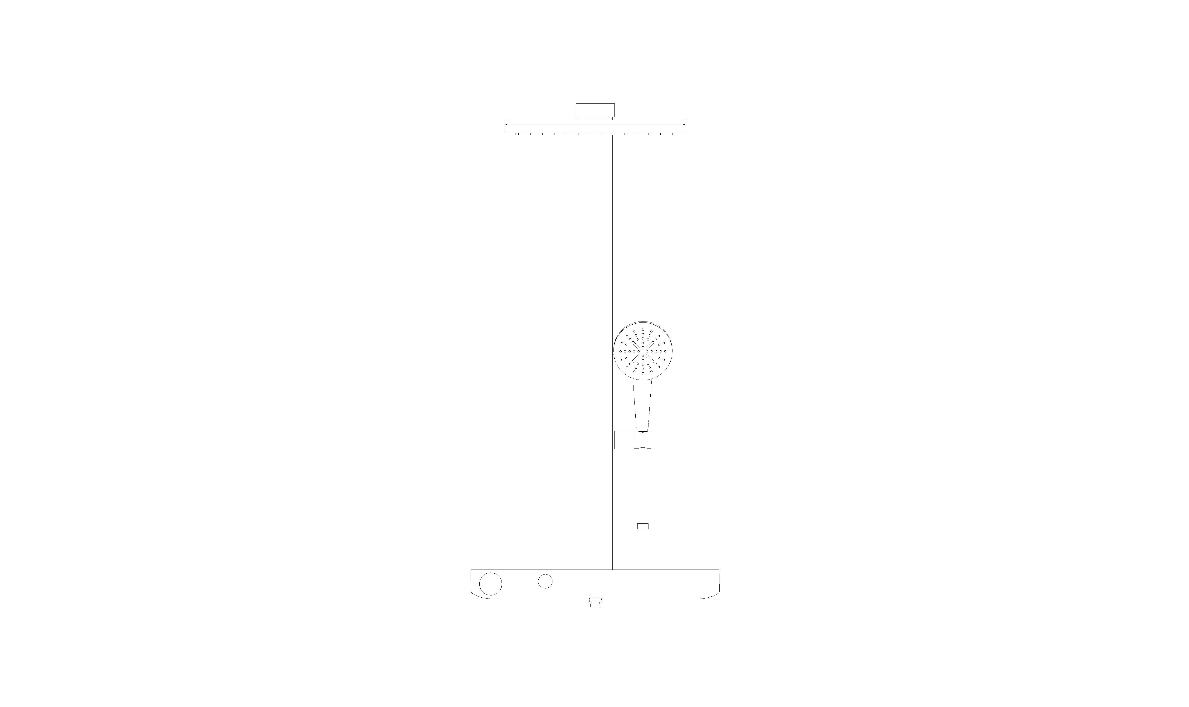 Product: RAINSHOWER AQUA PURE Shower system with thermostat for wall mounting (1009610000)