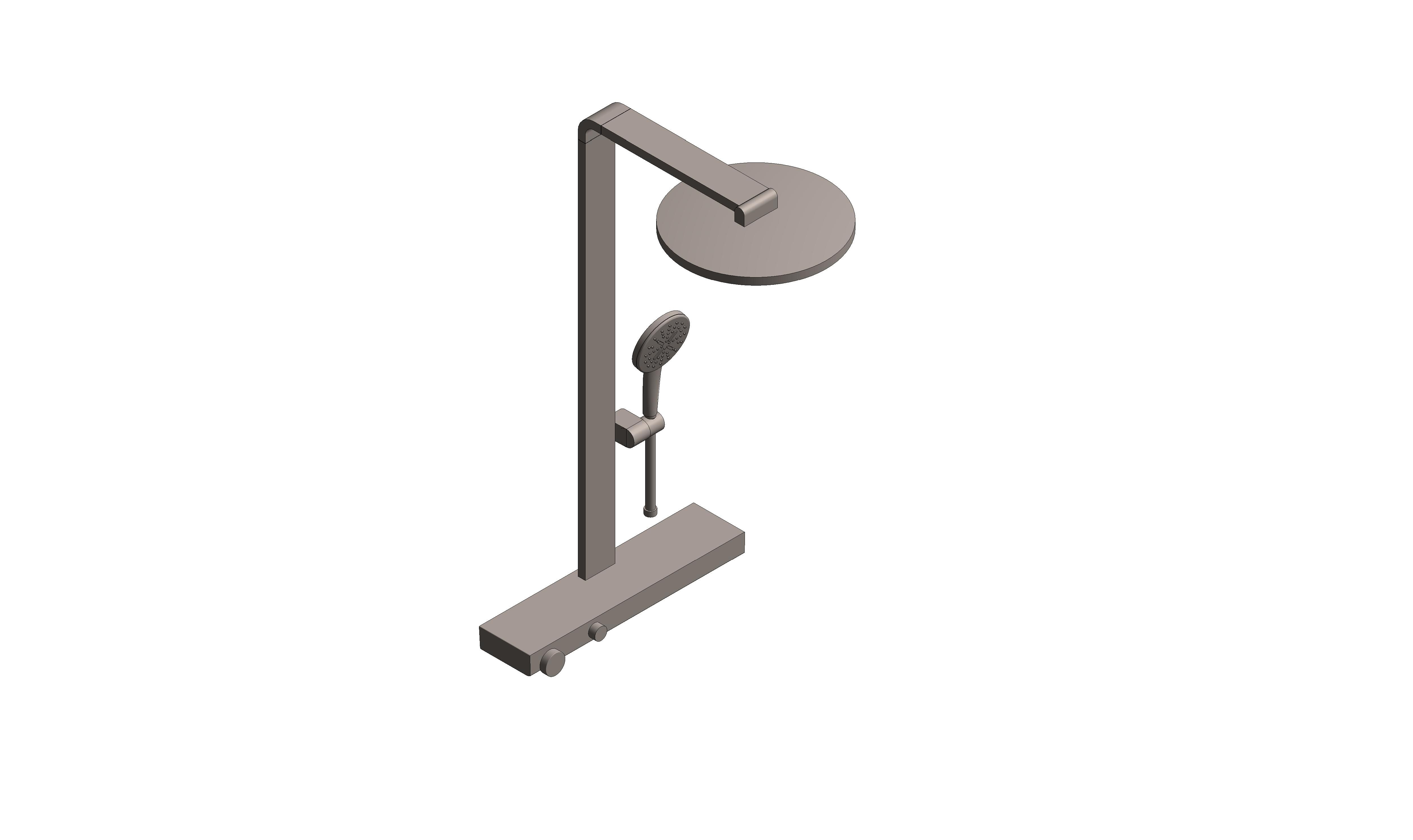 Product: RAINSHOWER AQUA PURE Shower system with thermostat for wall mounting (100964AL00)