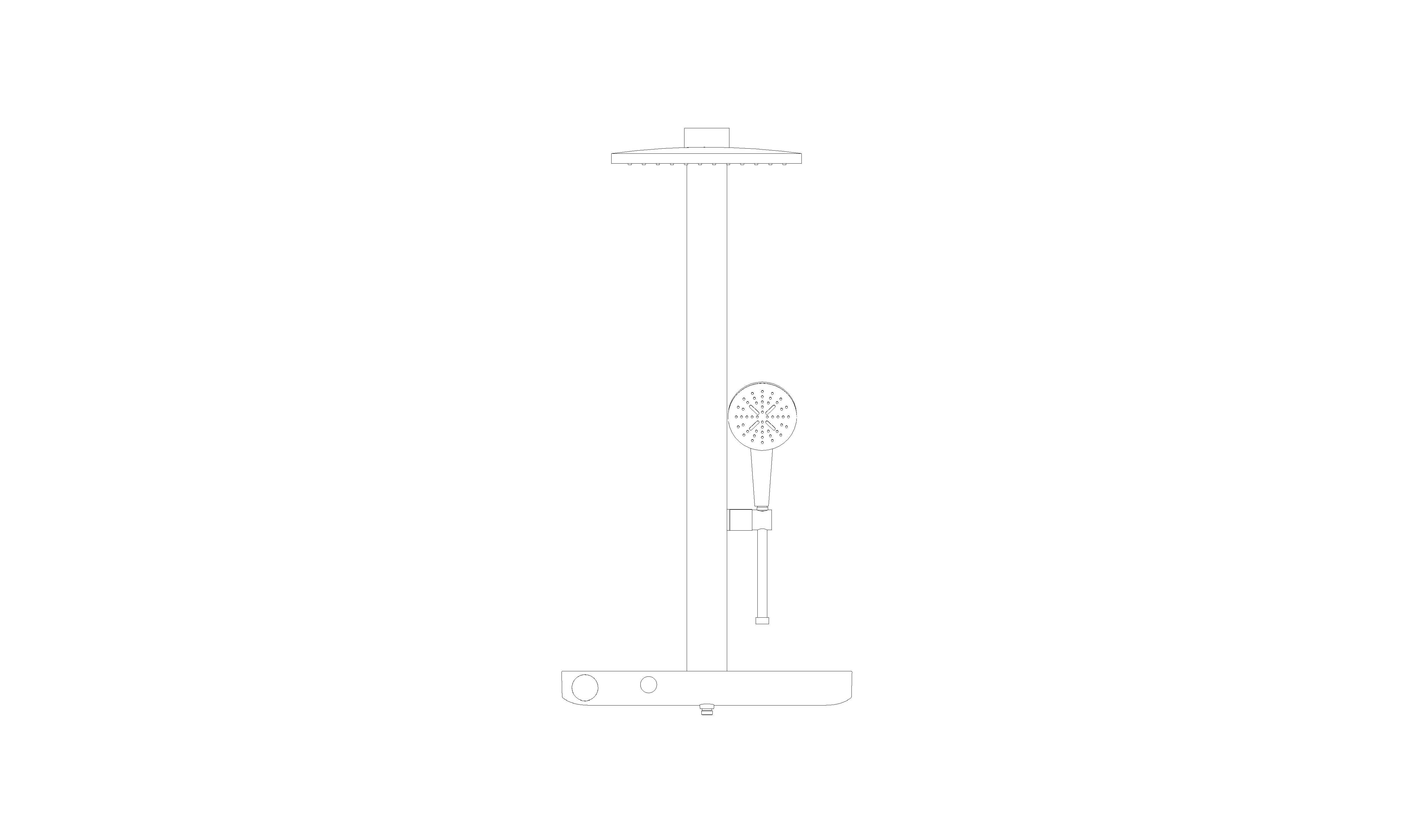 Product: RAINSHOWER AQUA PURE Shower system with thermostat for wall mounting (100964KI00)