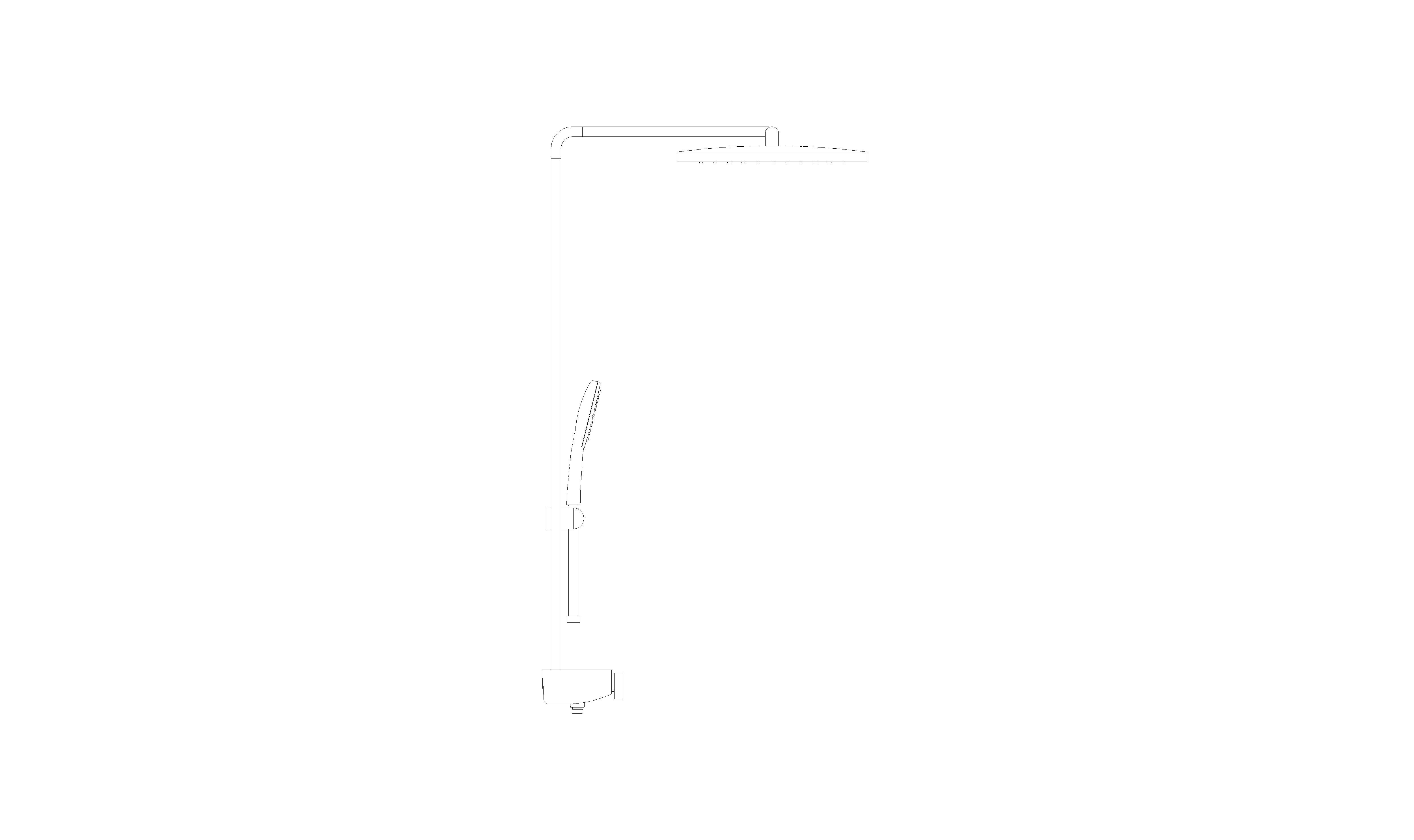 Product: RAINSHOWER AQUA PURE Shower system with thermostat for wall mounting (100964KI00)