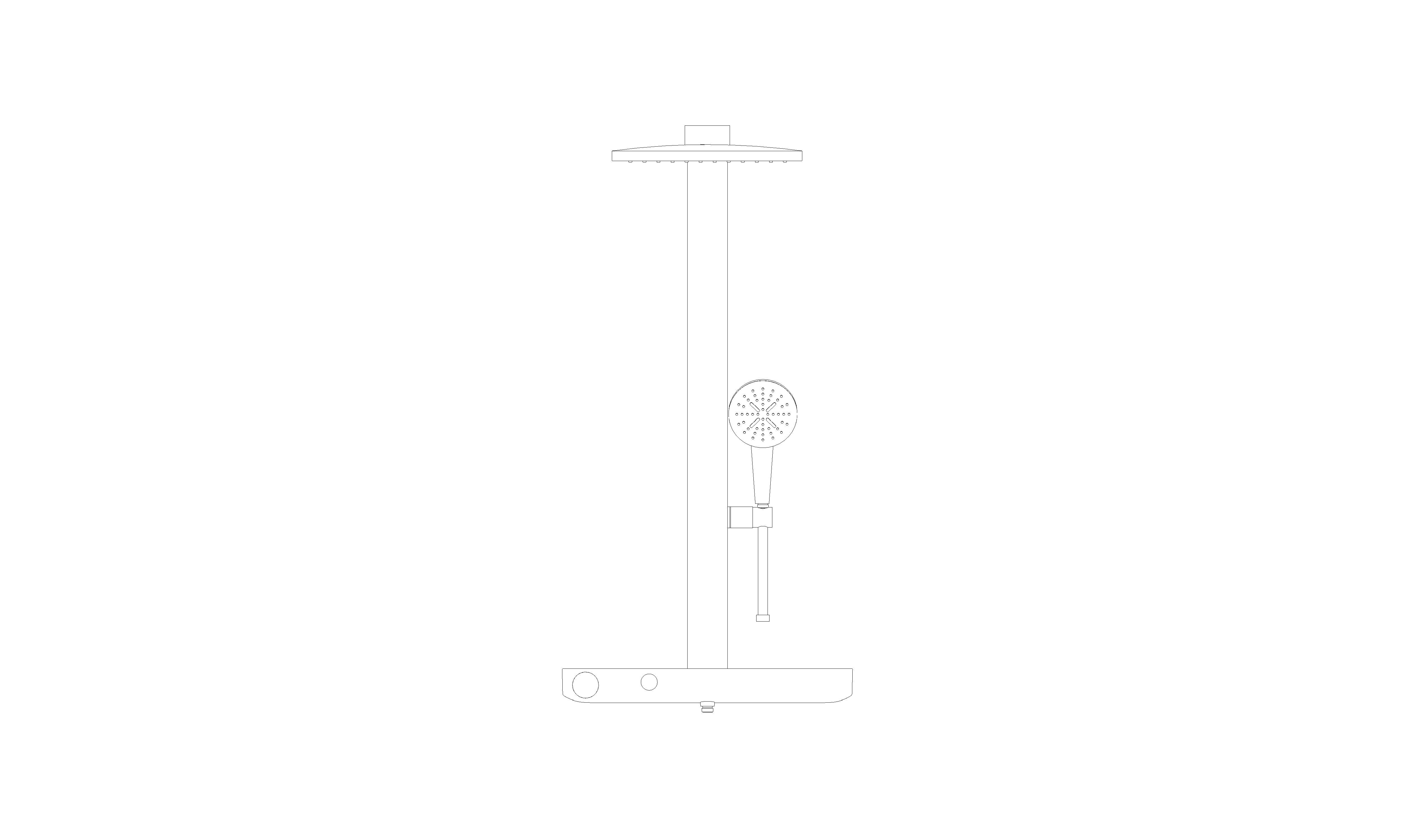 Product: RAINSHOWER AQUA PURE Shower system with thermostat for wall mounting (100964KS00)