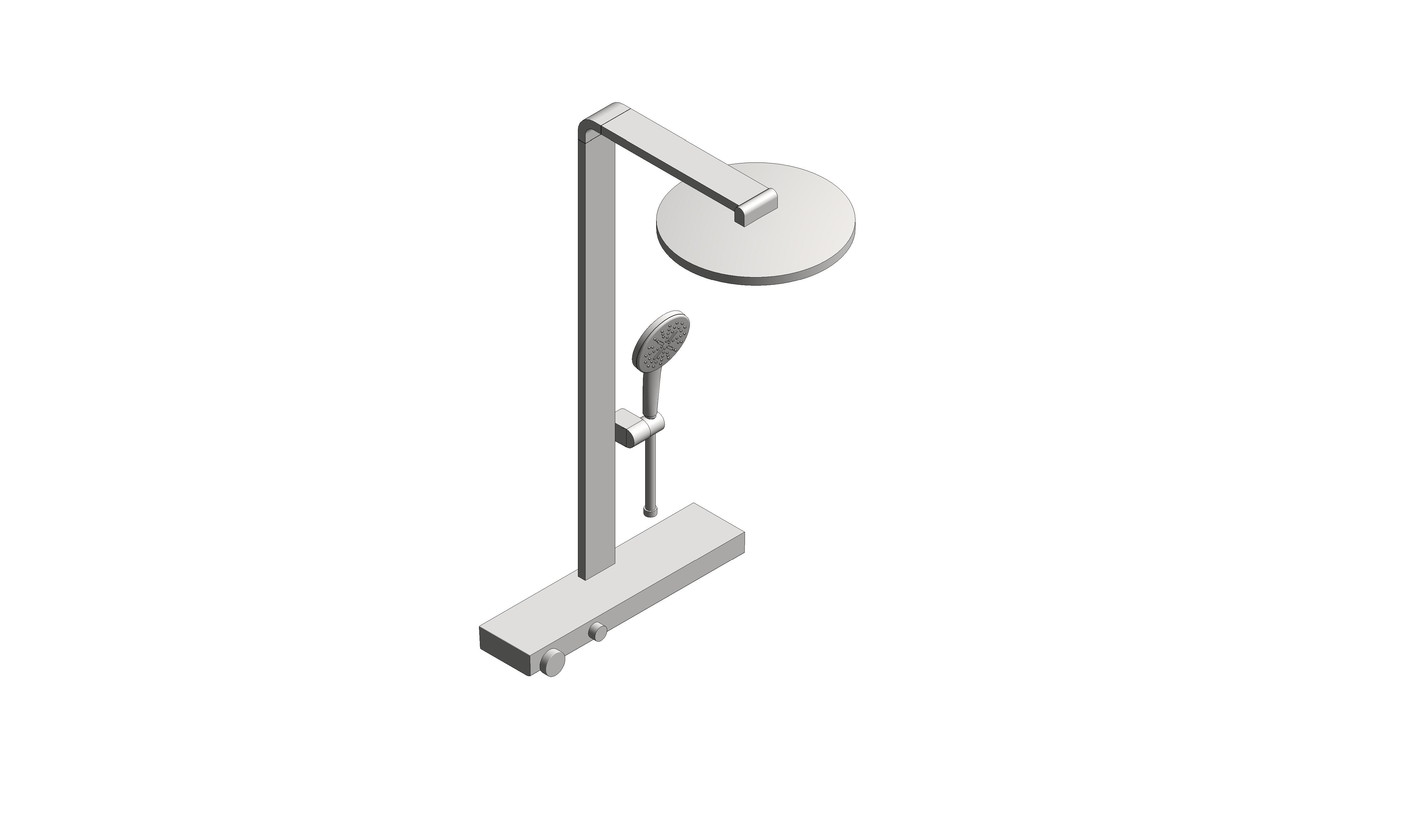 Product: RAINSHOWER AQUA PURE Shower system with thermostat for wall mounting (1016800000)