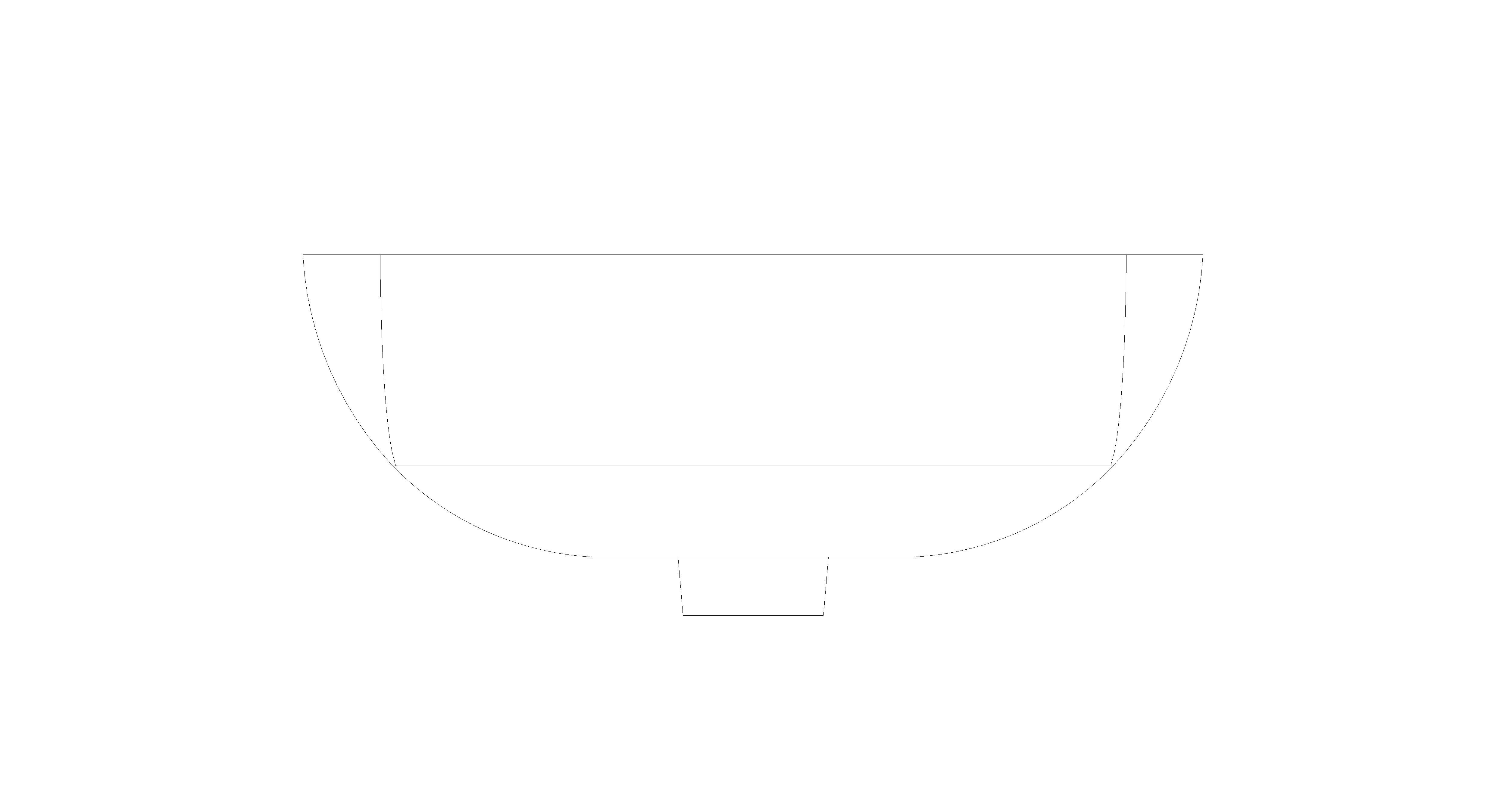 Product: BAUEDGE CERAMIC Hand Rinse Basin 45 (39806000)