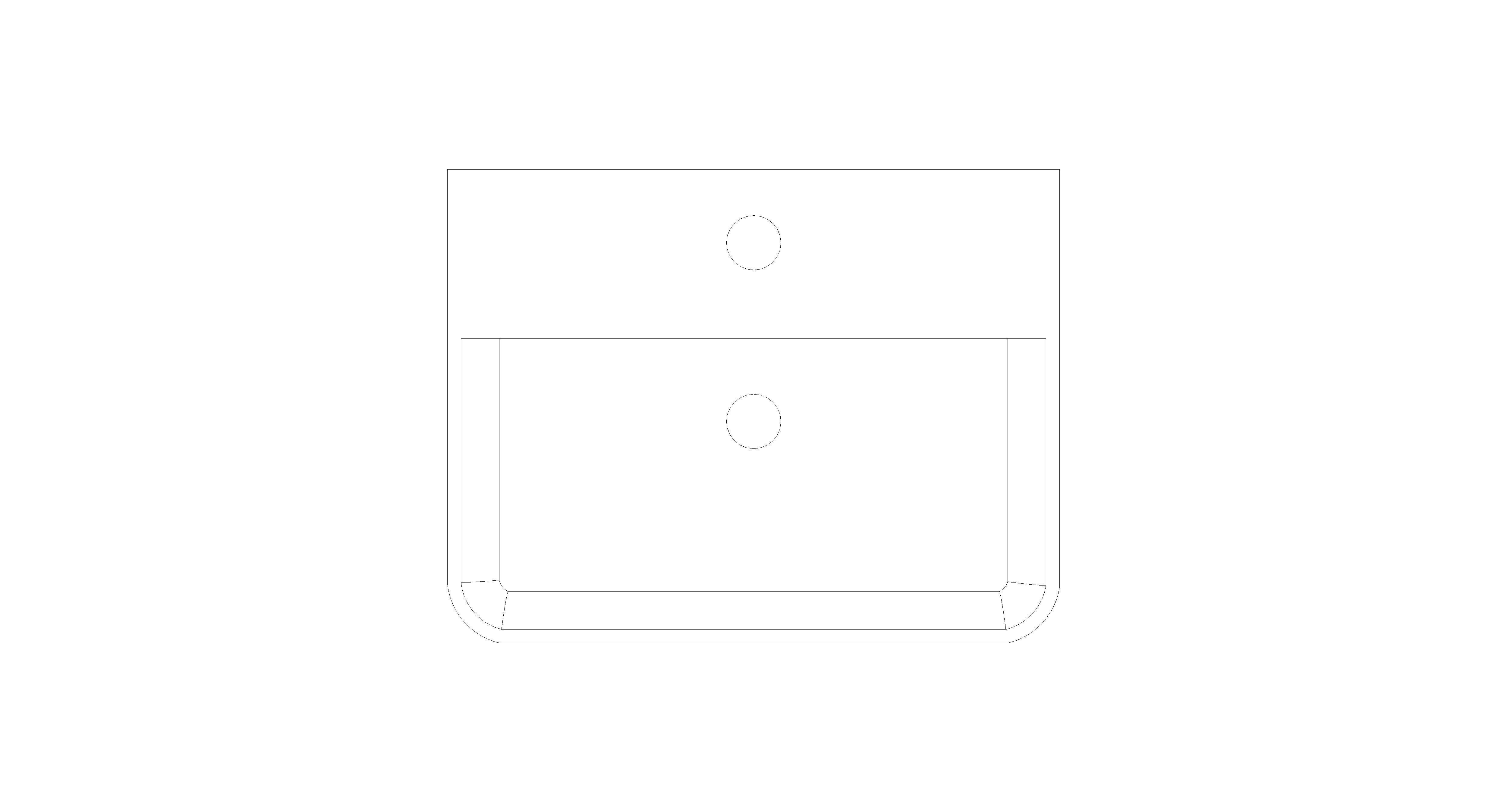 Product: BAUEDGE CERAMIC Hand Rinse Basin 45 (39806000)