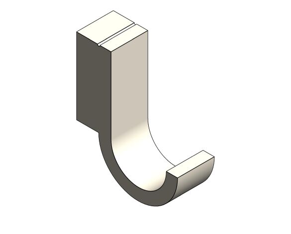 Product: ESSENTIALS Single Robe Hook (41039EN0)