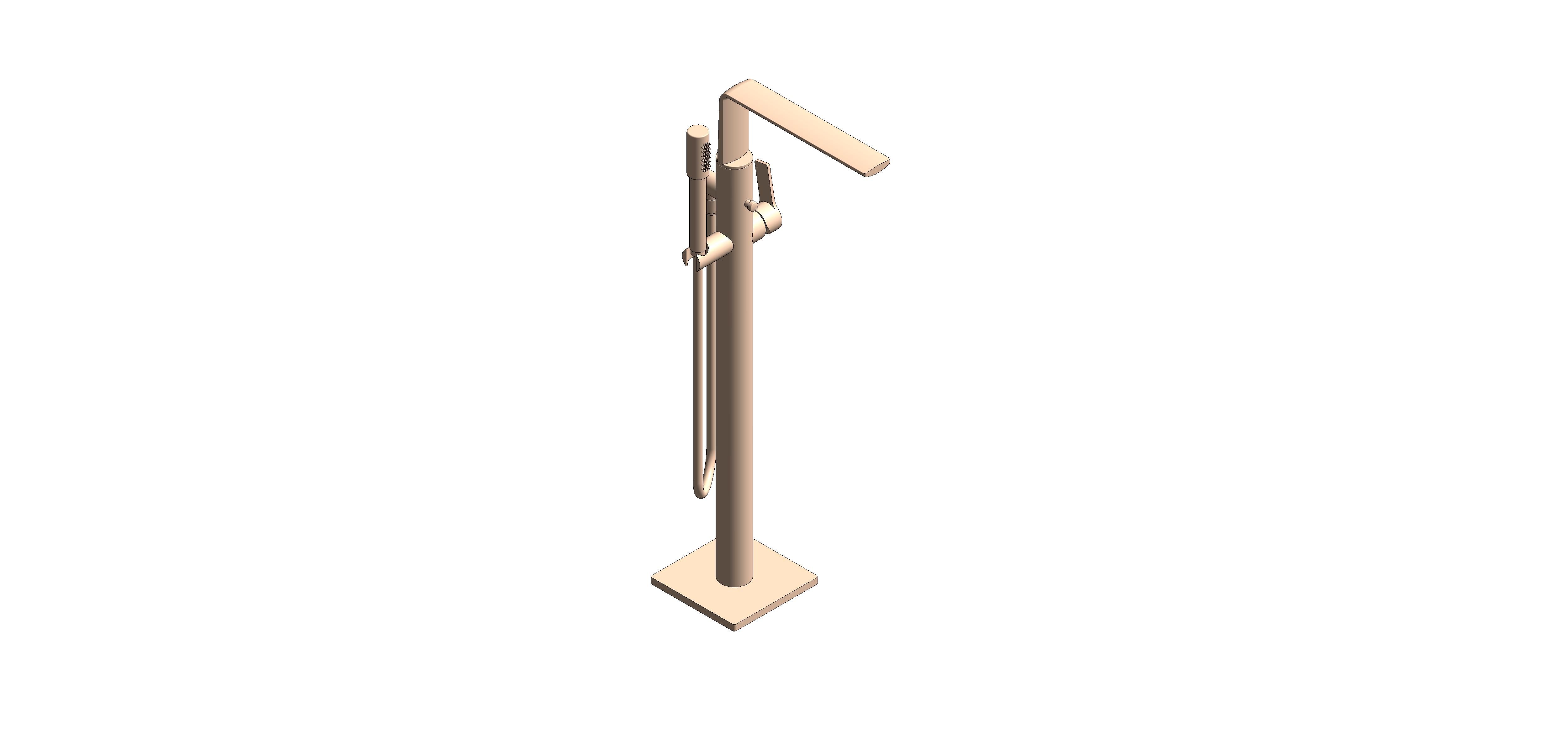 Product; ALLURE Single-lever bath mixer 1/2″, floor mounted (25222DA1)