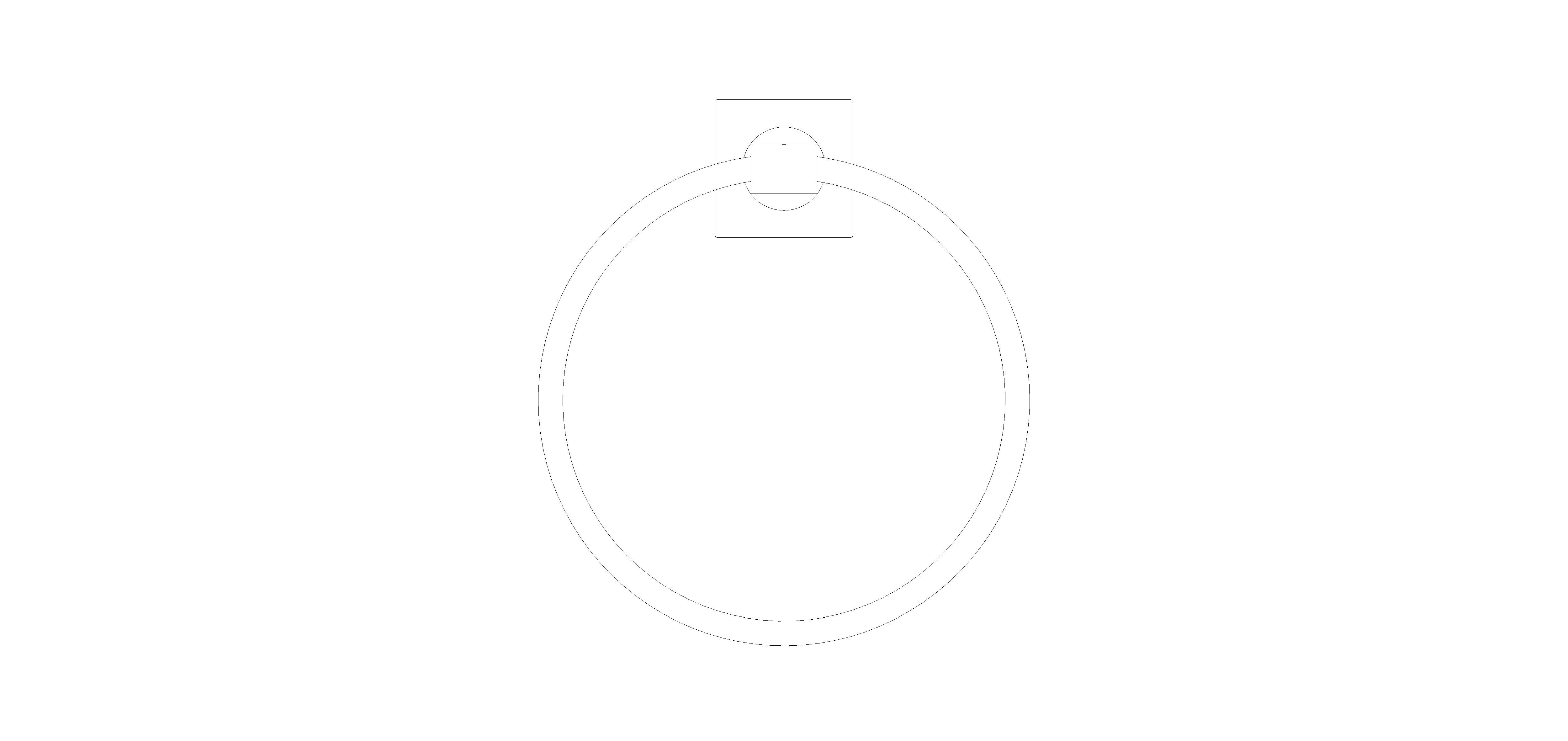 Product: ALLURE Towel ring (40339DA1)