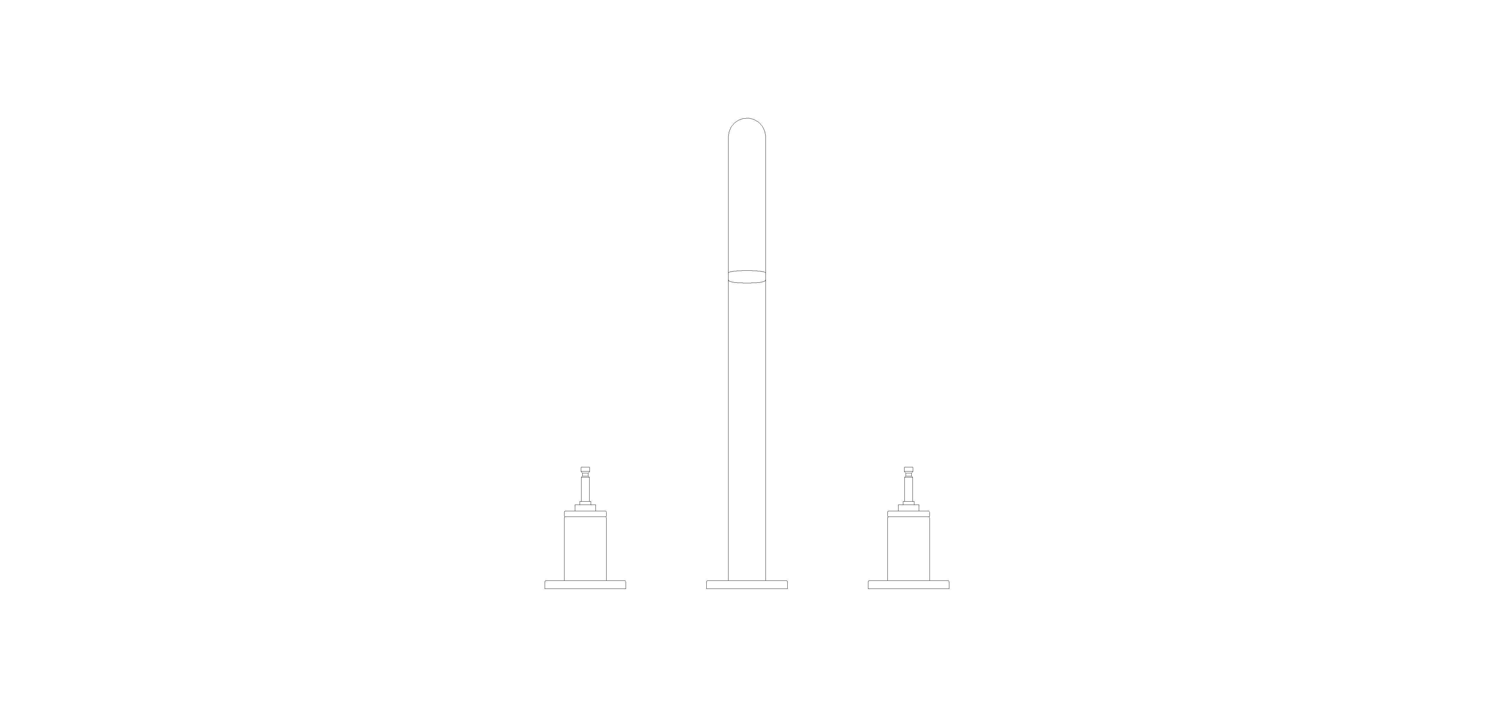 Product: ATRIO PRIVATE COLLECTION Three-hole basin mixer 1/2″ L-Size (20593GN0)