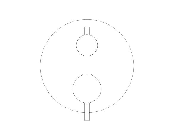 Product: ATRIO Thermostatic mixer for 1 outlet with shut off valve (24357GN0)
