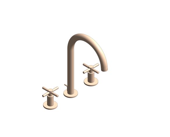 Product: ATRIO Three-hole basin mixer 1/2" L-Size (20643DL0)