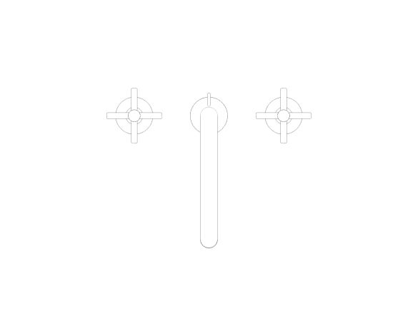 Product: ATRIO Three-hole basin mixer 1/2" L-Size (20643DL0)