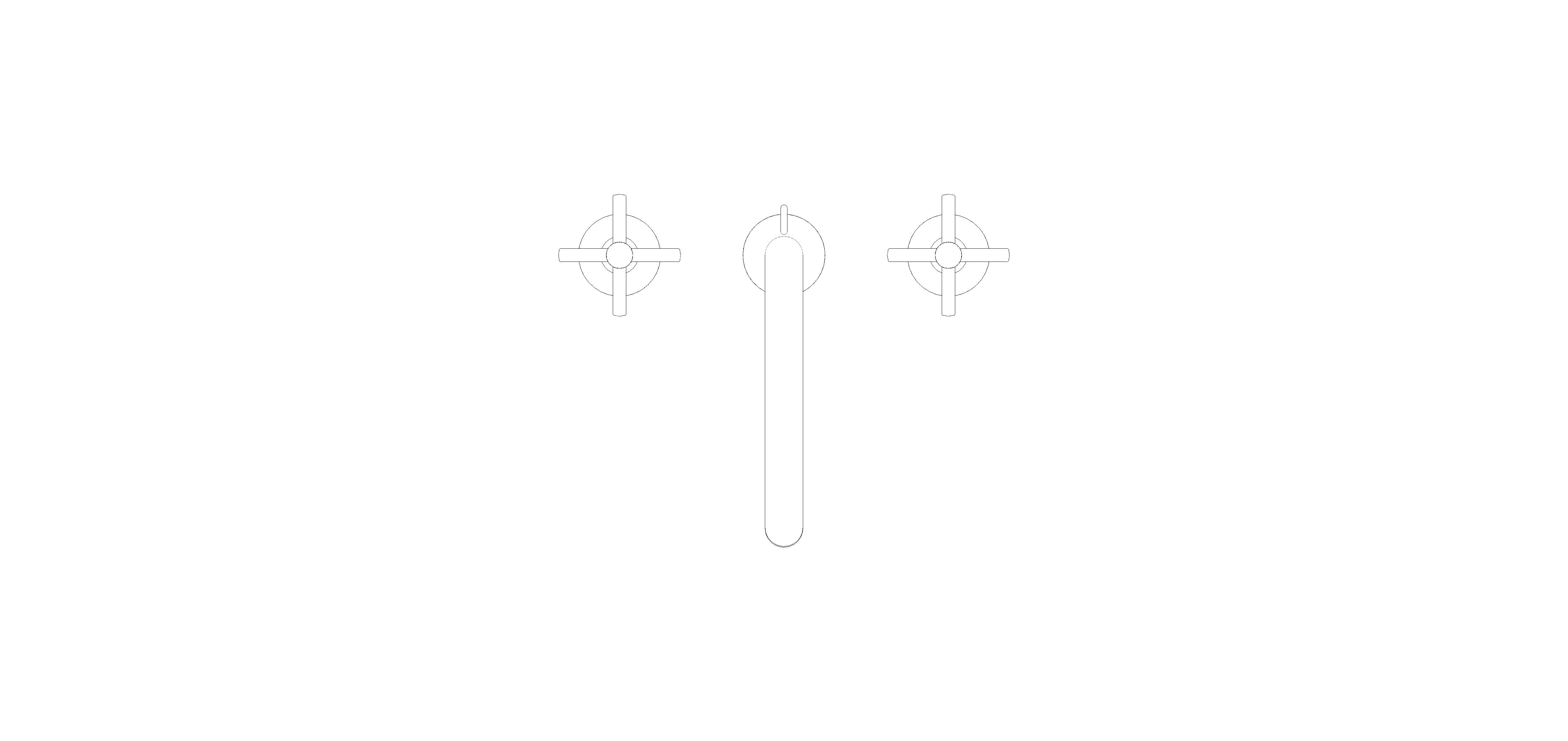 Product: ATRIO Three-hole basin mixer 1/2" L-Size (20643GN0)