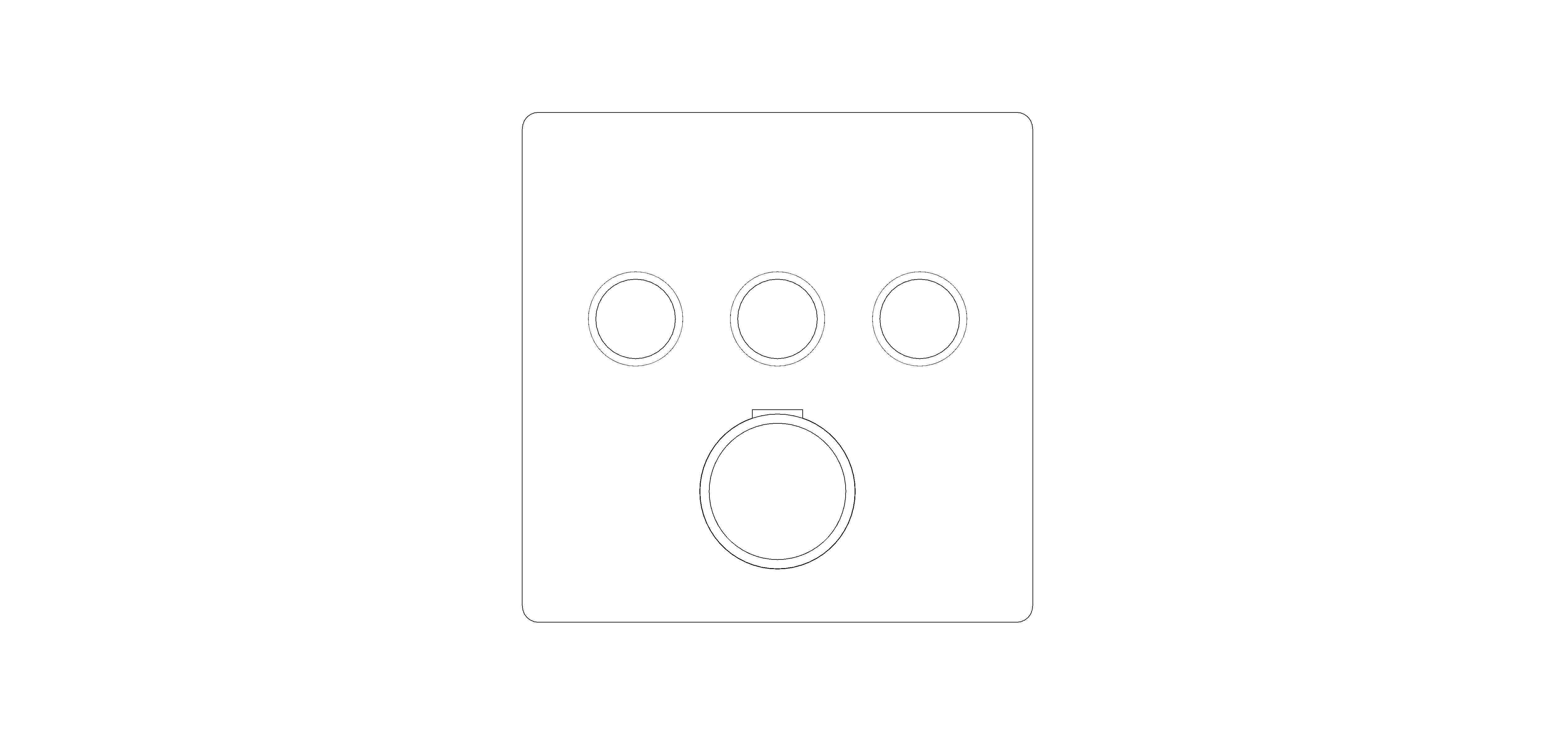 Product: GROHTHERM SmartControl Concealed shower system with Rainshower SmartActive 310 Cube (34864DL0)