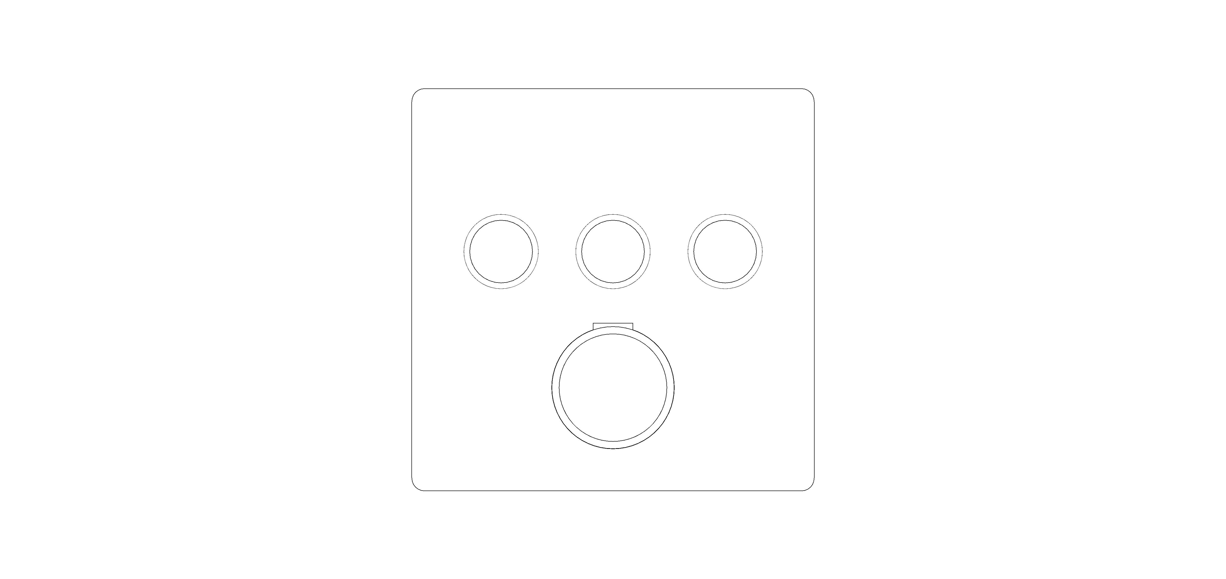 Product: GROHTHERM SmartControl Concealed shower system with Rainshower SmartActive 310 Cube (34864GN0)
