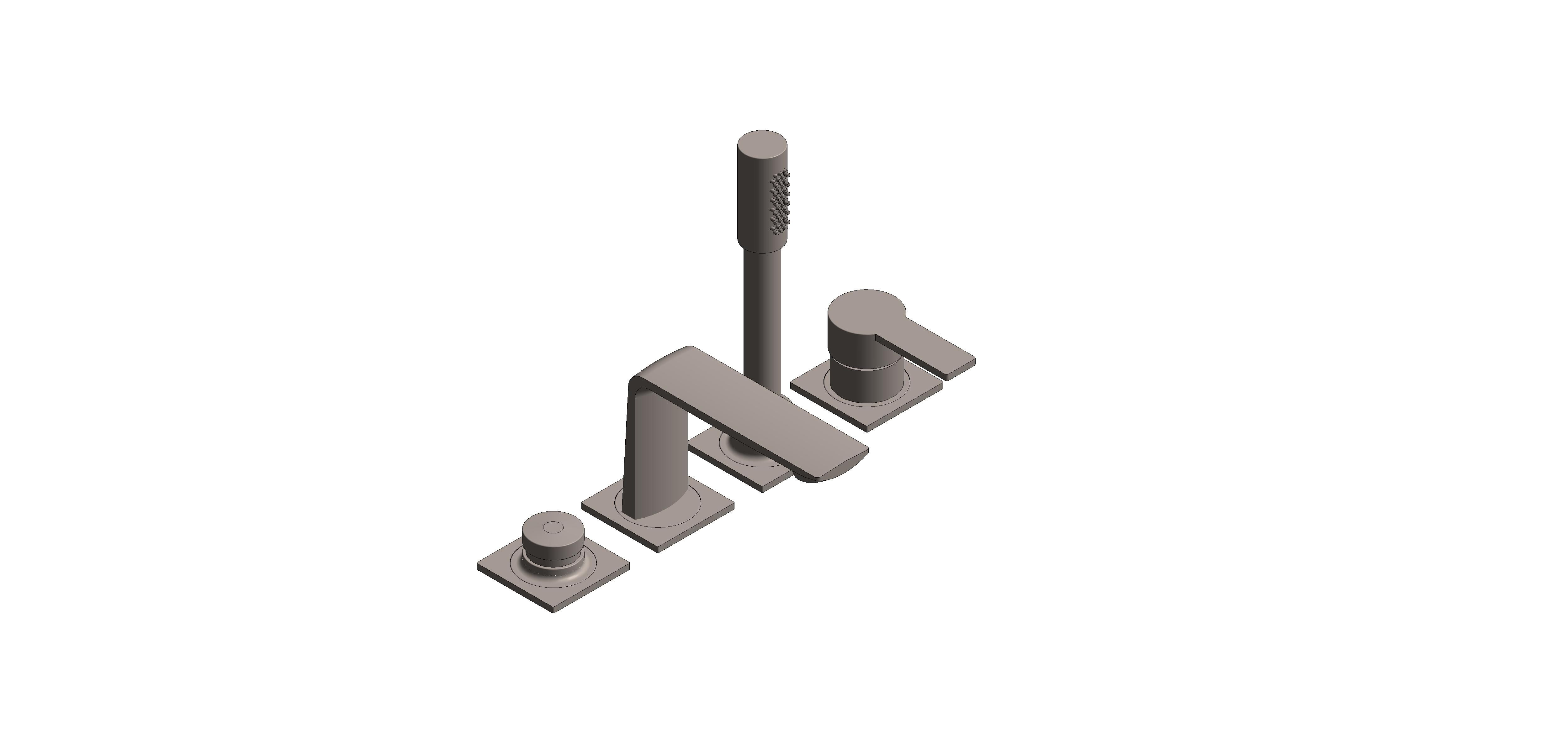Product: ALLURE 4-Hole Single-Lever Bath Combination (19316AL1)