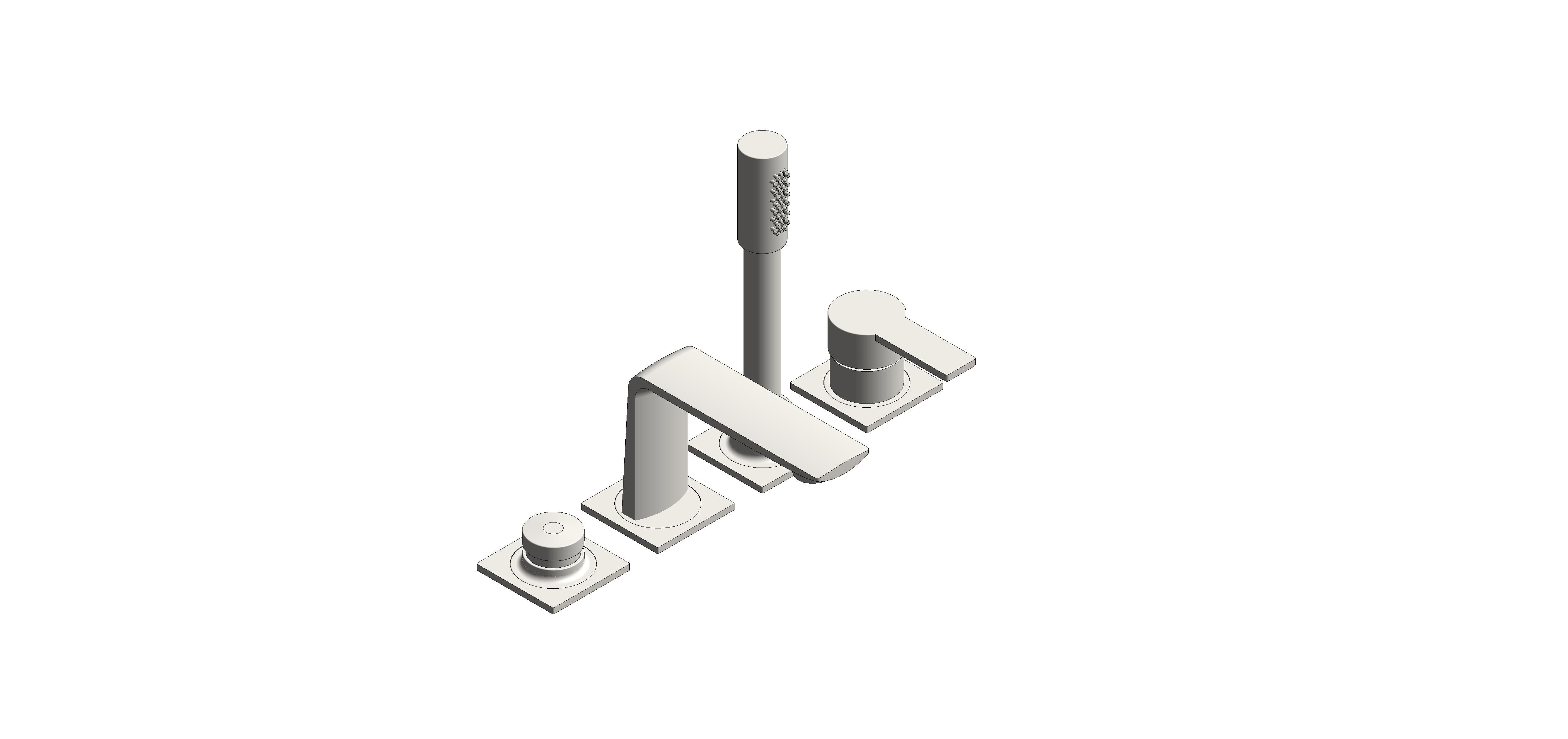 Product: ALLURE 4-Hole Single-Lever Bath Combination (19316DC1)