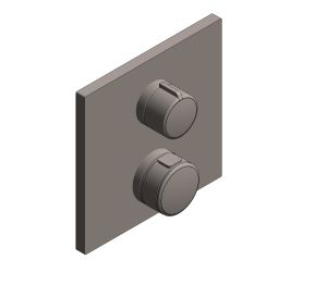 Product: ALLURE Thermostat For Concealed Installation With One Valve (19380AL2)
