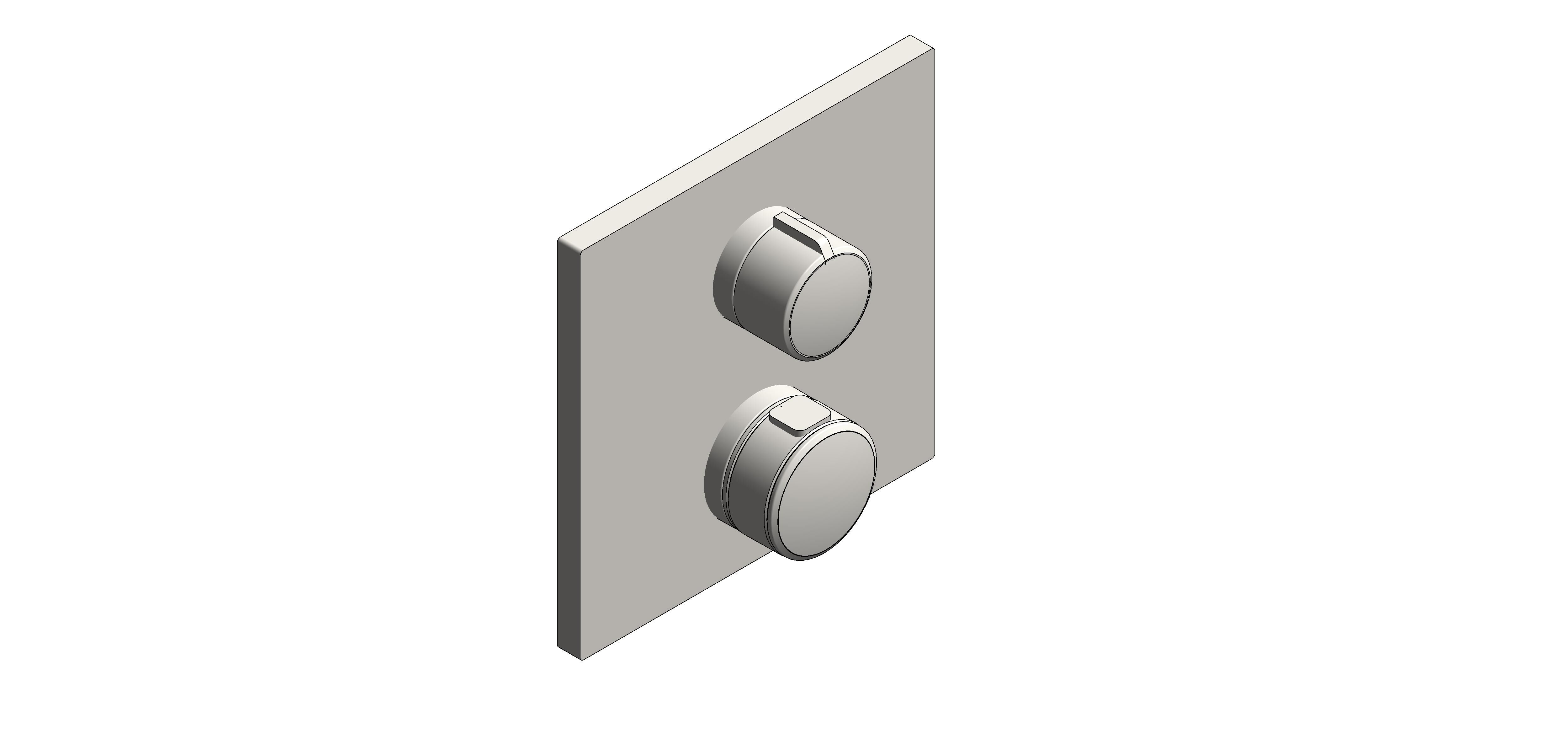Product: ALLURE Thermostat For Concealed Installation With One Valve (19380DC2)
