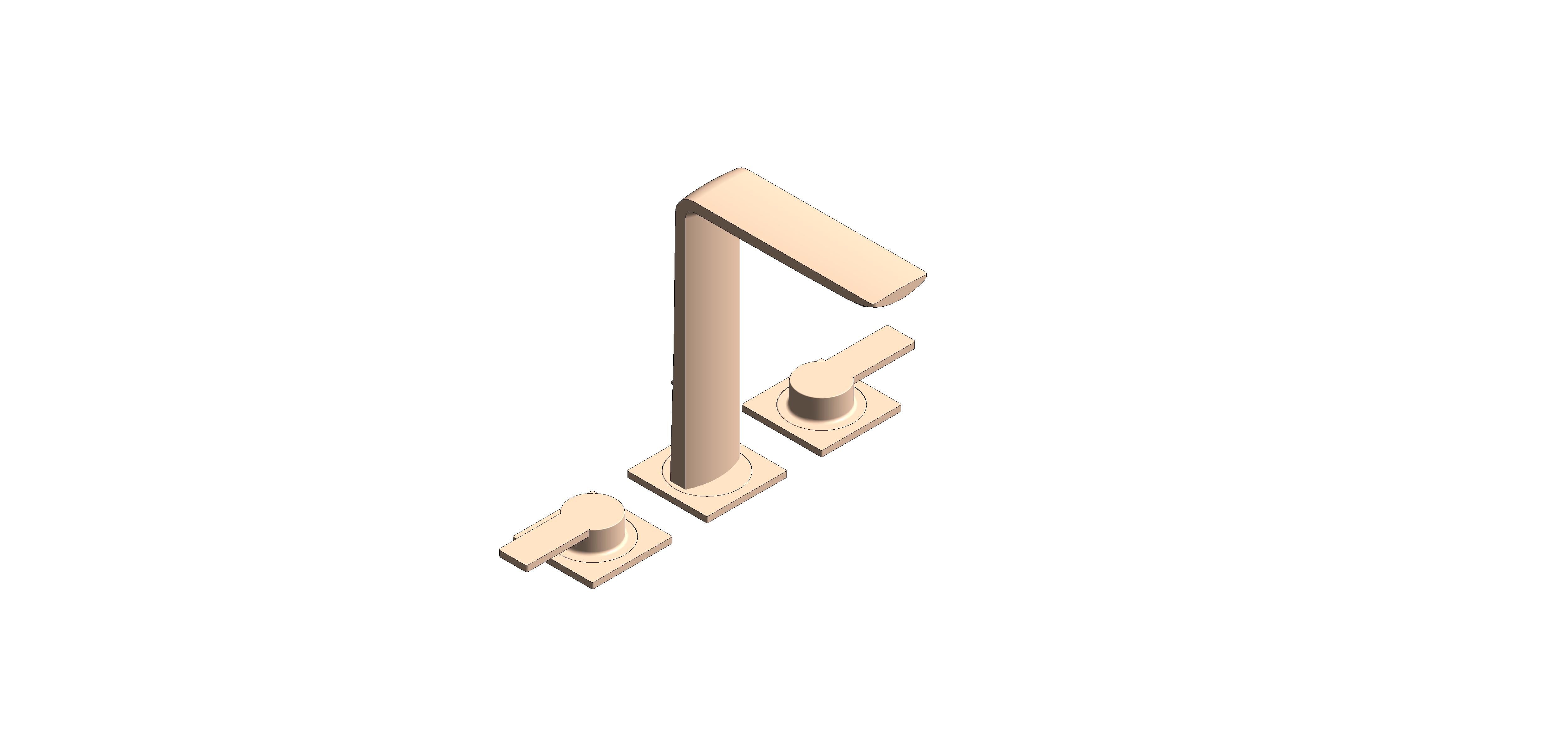 Product: ALLURE Three-Hole Basin Mixer 1/2″ M-Size (20188DA1)