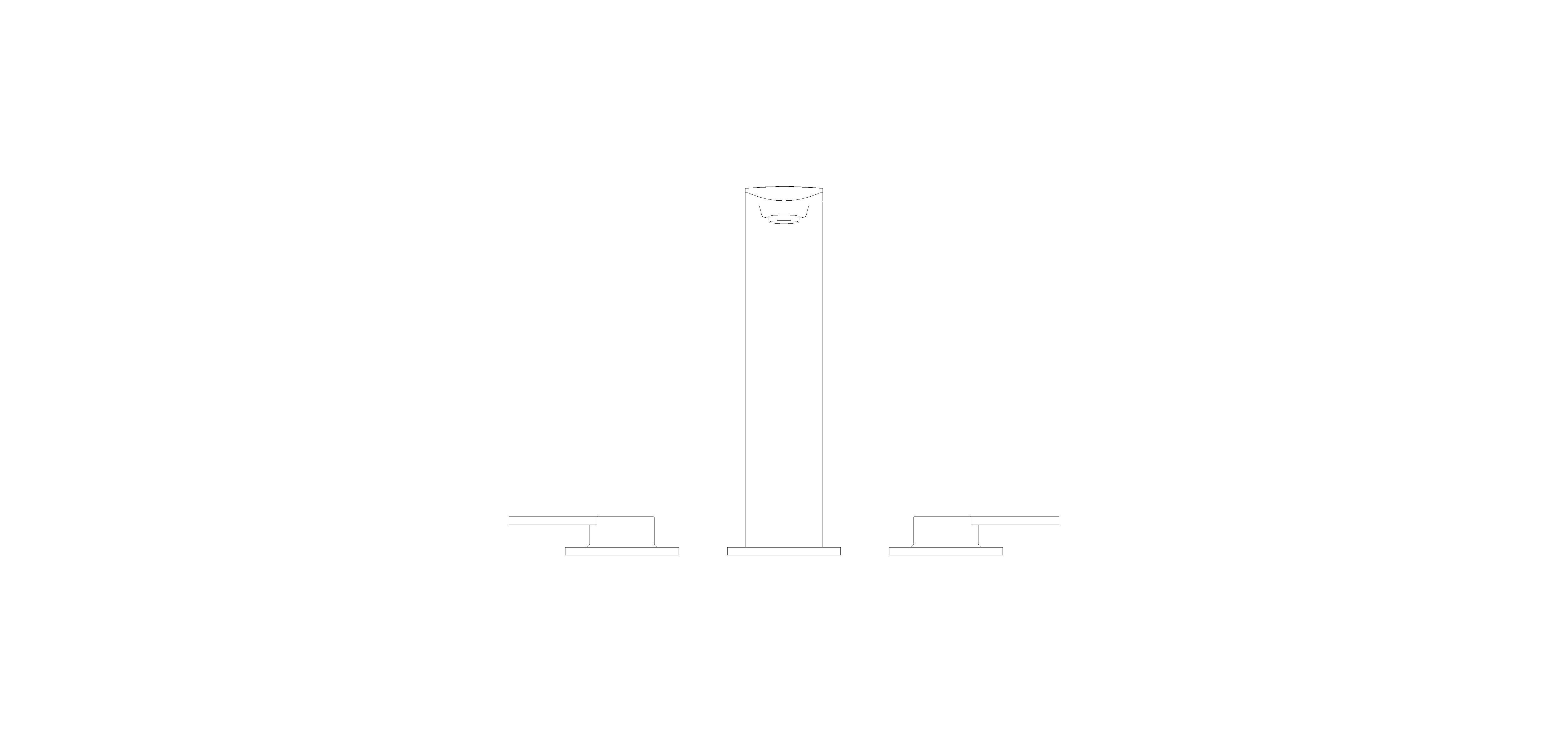 Product: ALLURE Three-Hole Basin Mixer 1/2″ M-Size (20188GL1)