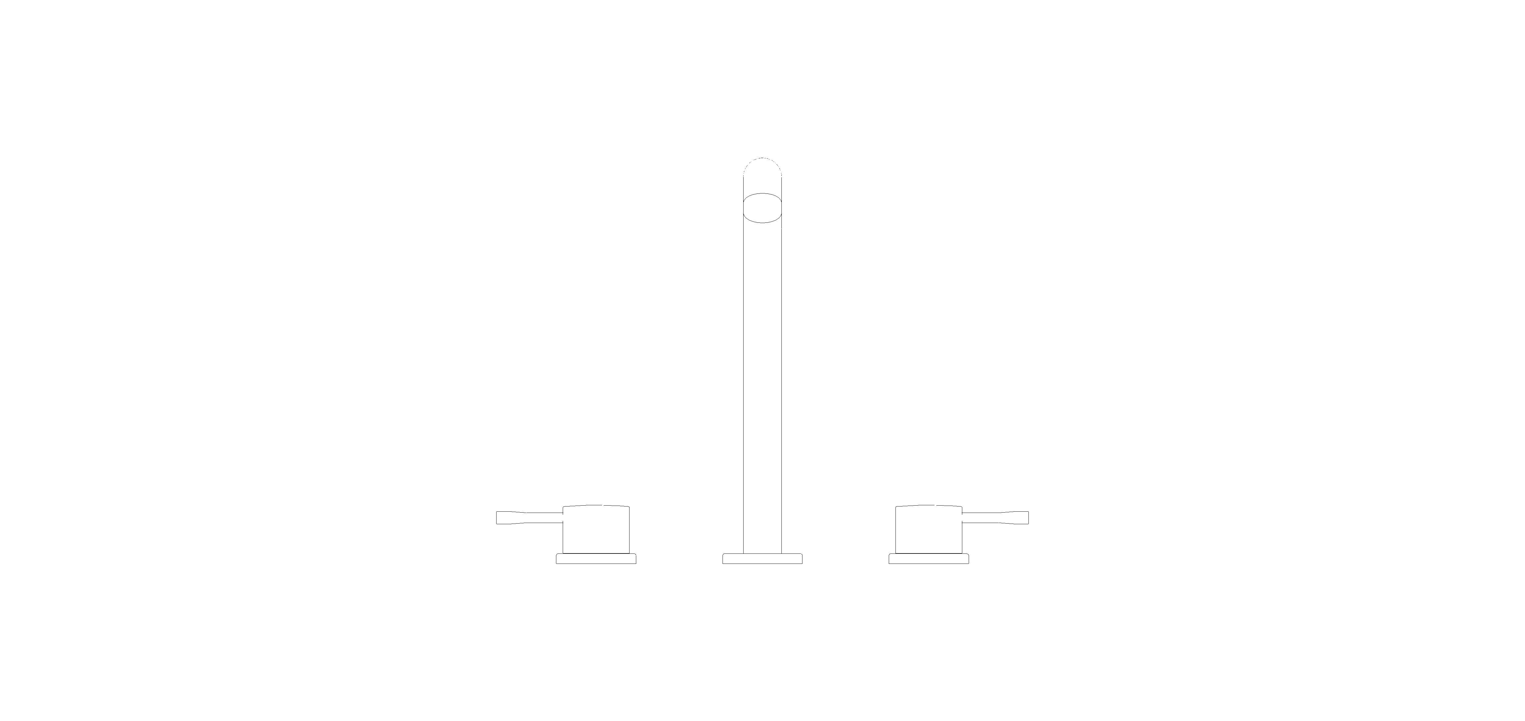 Product: ALLURE Three-Hole Basin Mixer 1/2″ L-Size (20299AL1)