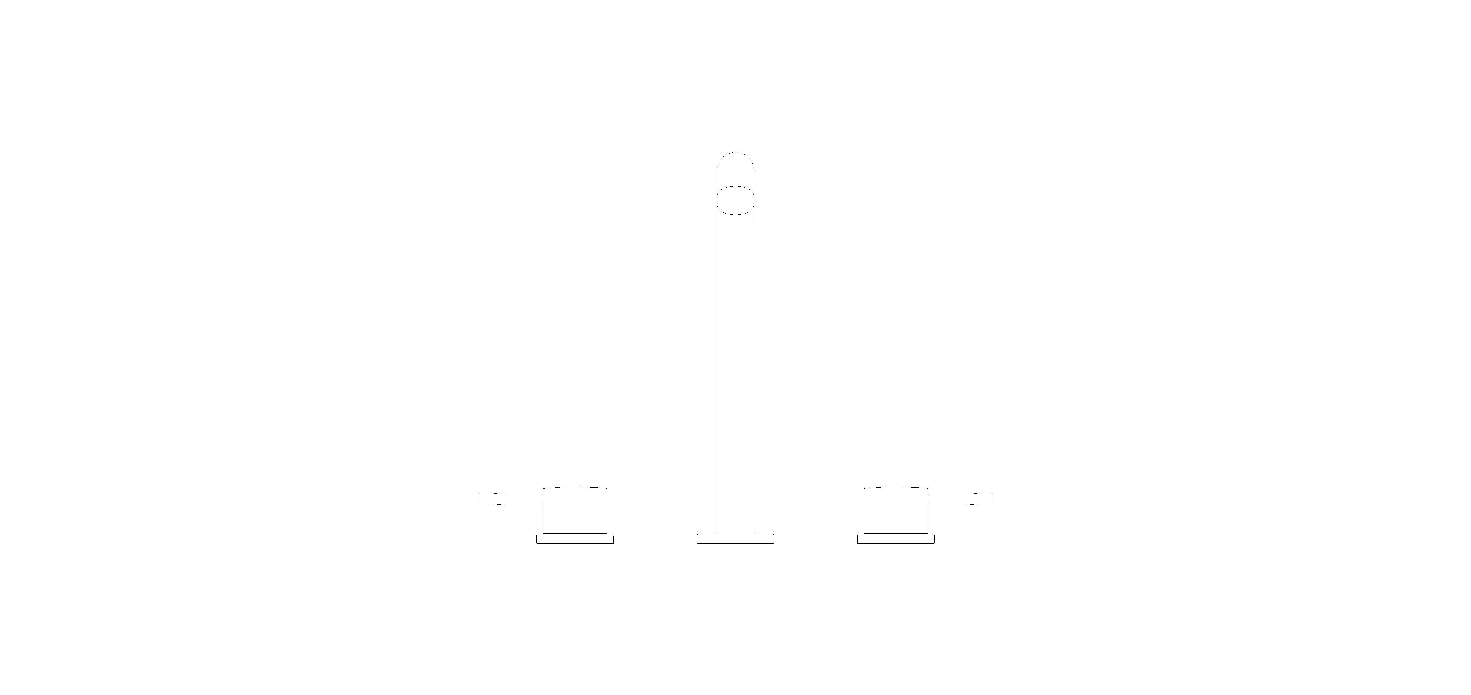 Product: ALLURE Three-Hole Basin Mixer 1/2″ L-Size (20299GL1)