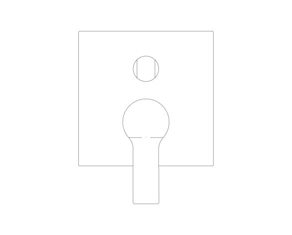 Product: ALLURE Thermostat for concealed installation with 2-way diverter head shower/hand shower (29181DA2)