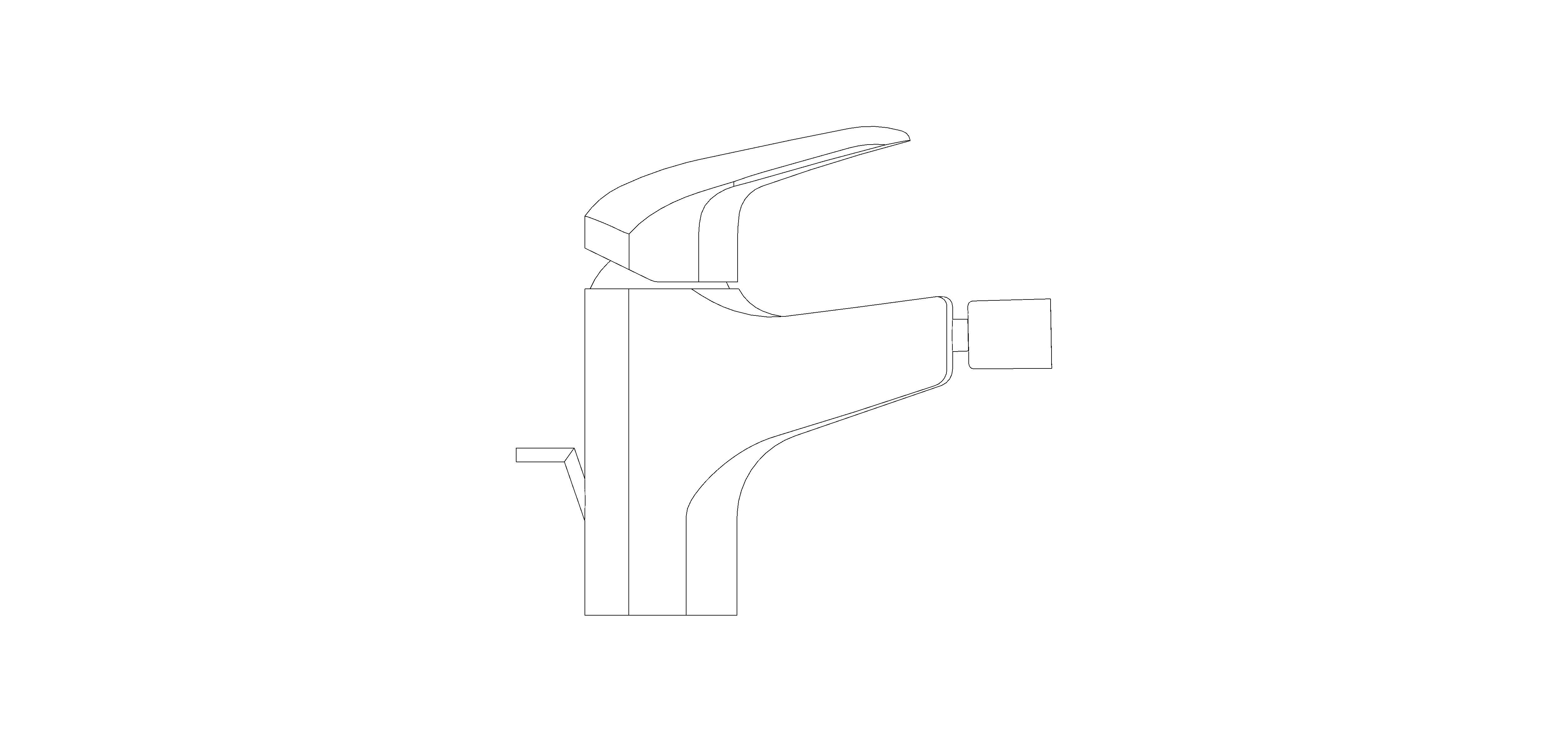 Product: EURO ECO Single Lever Bidet Mixer (23263001)