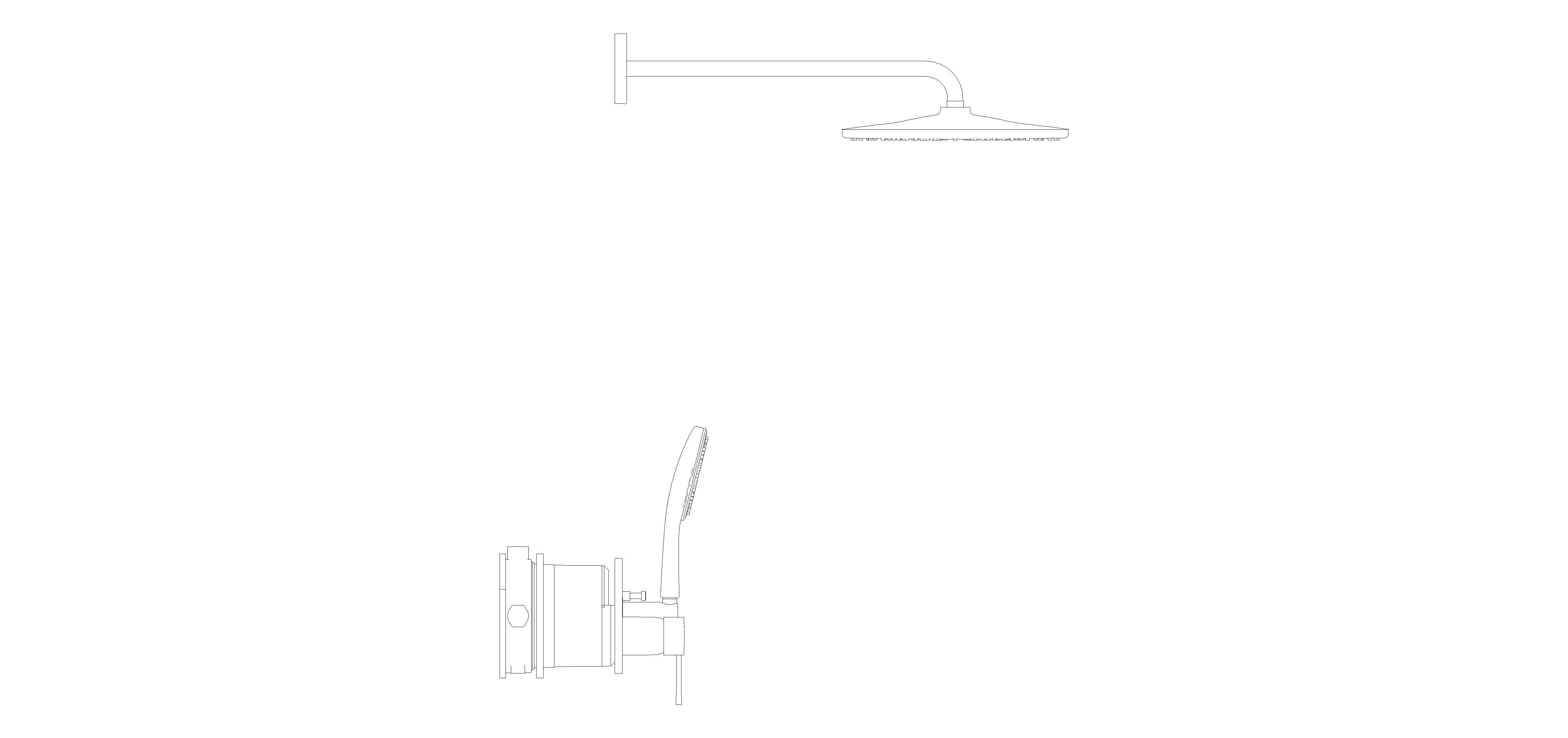 Product: ESSENCE Concealed shower system with Rainshower Mono 310 (25287000)