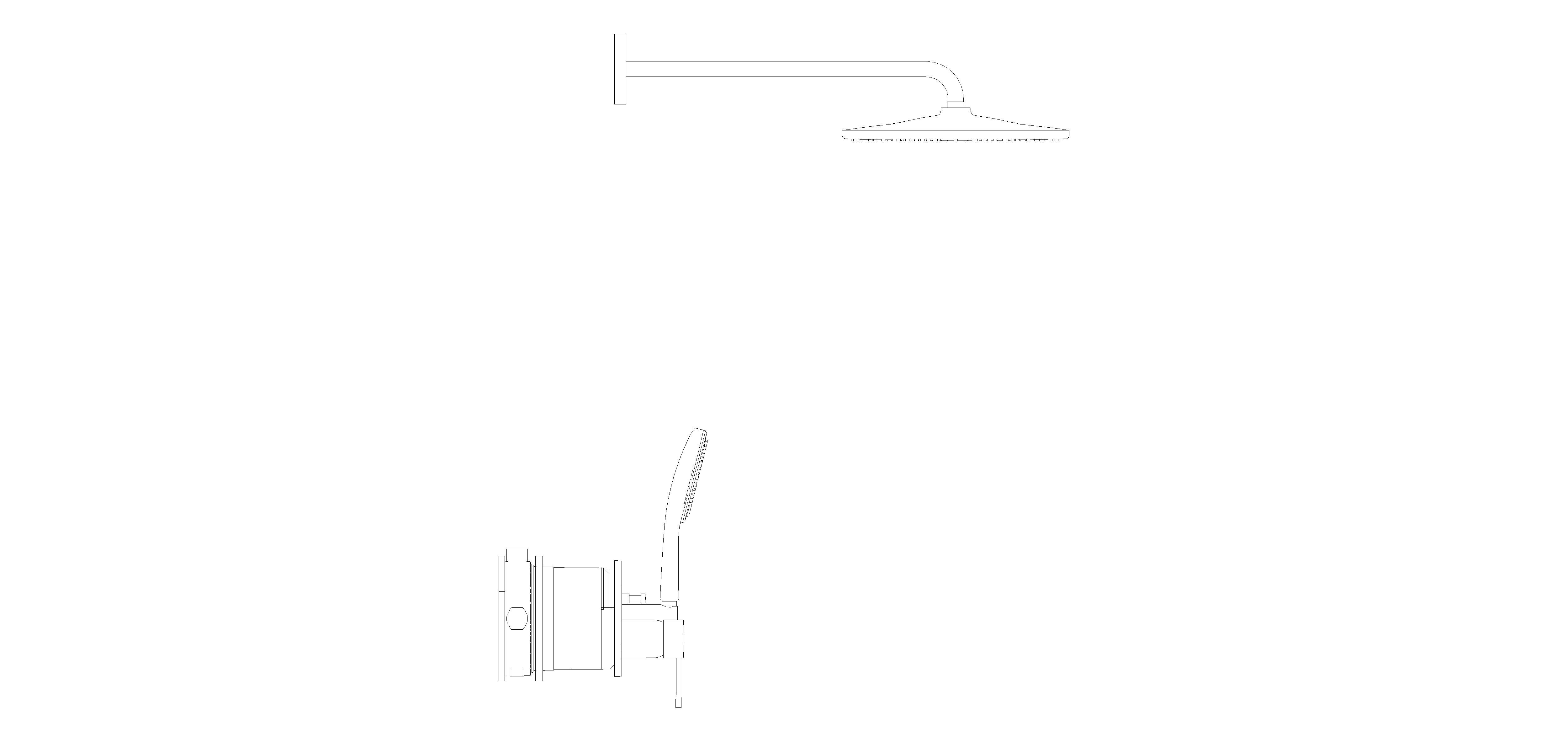Product: ESSENCE Concealed shower system with Rainshower Mono 310 (25287DL0)