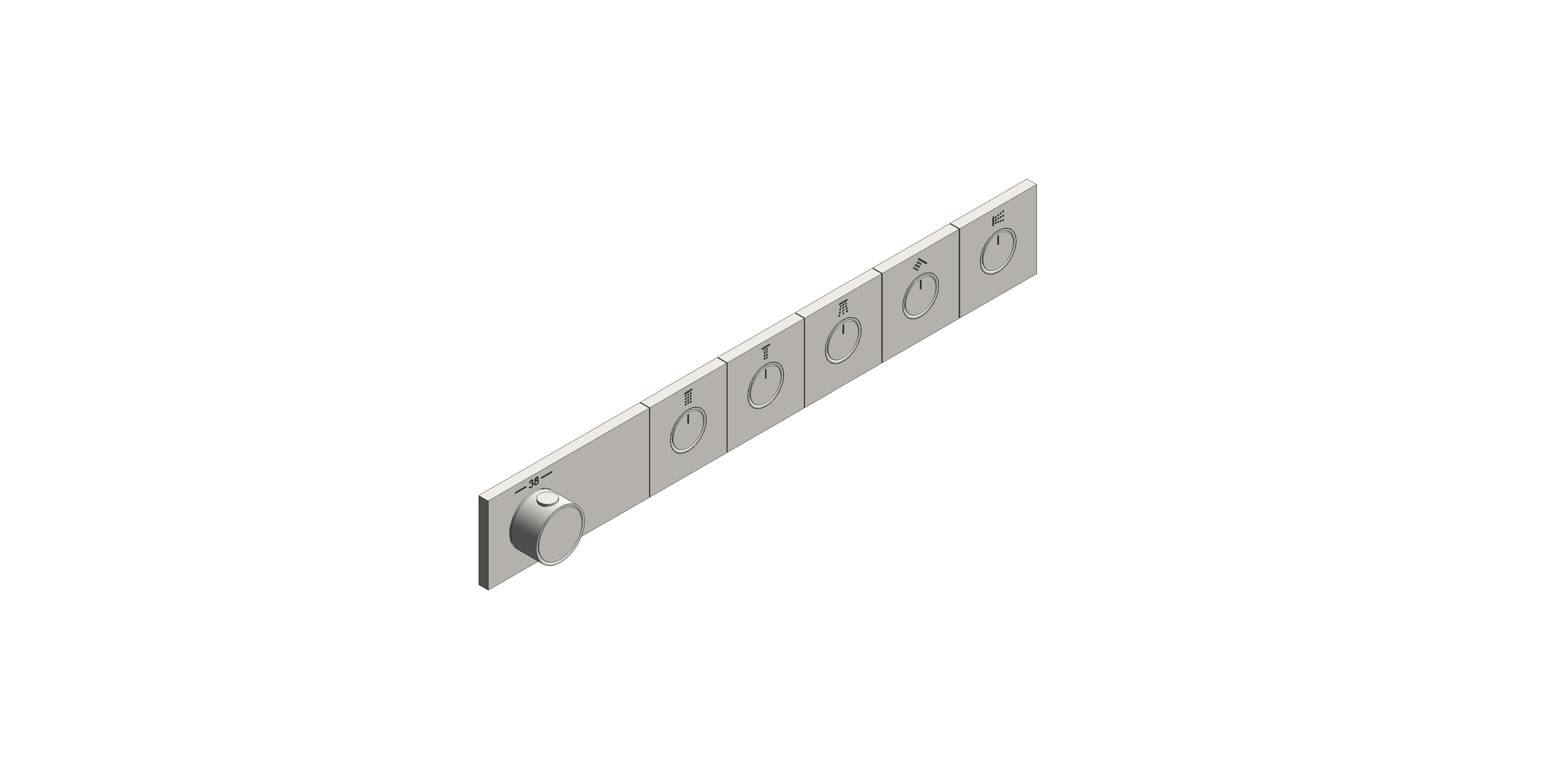 Product: GROTHERM AQUA TILES Thermostat (106868MS00)