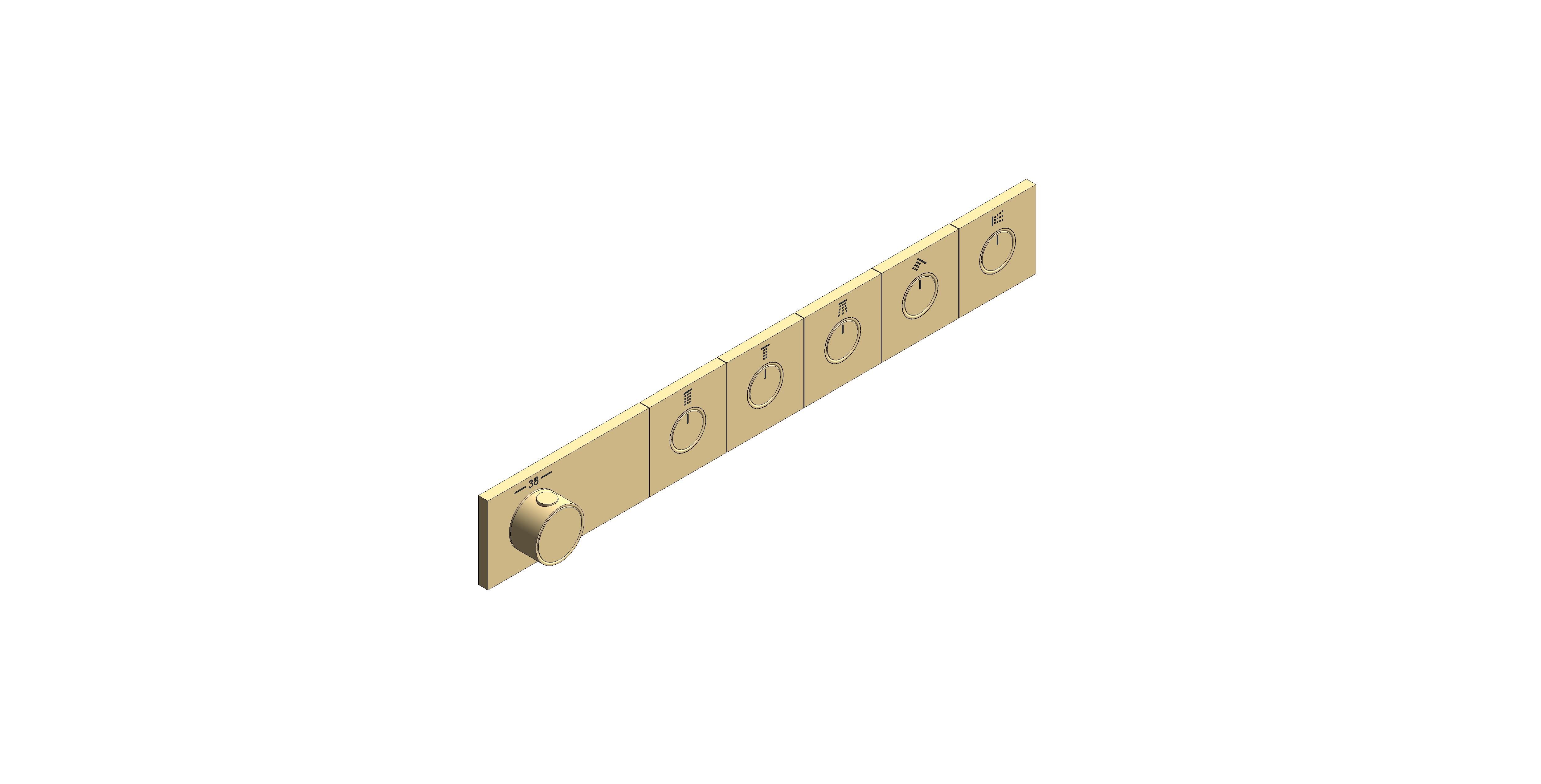 Product: GROTHERM AQUA TILES Thermostat (106868GN00)