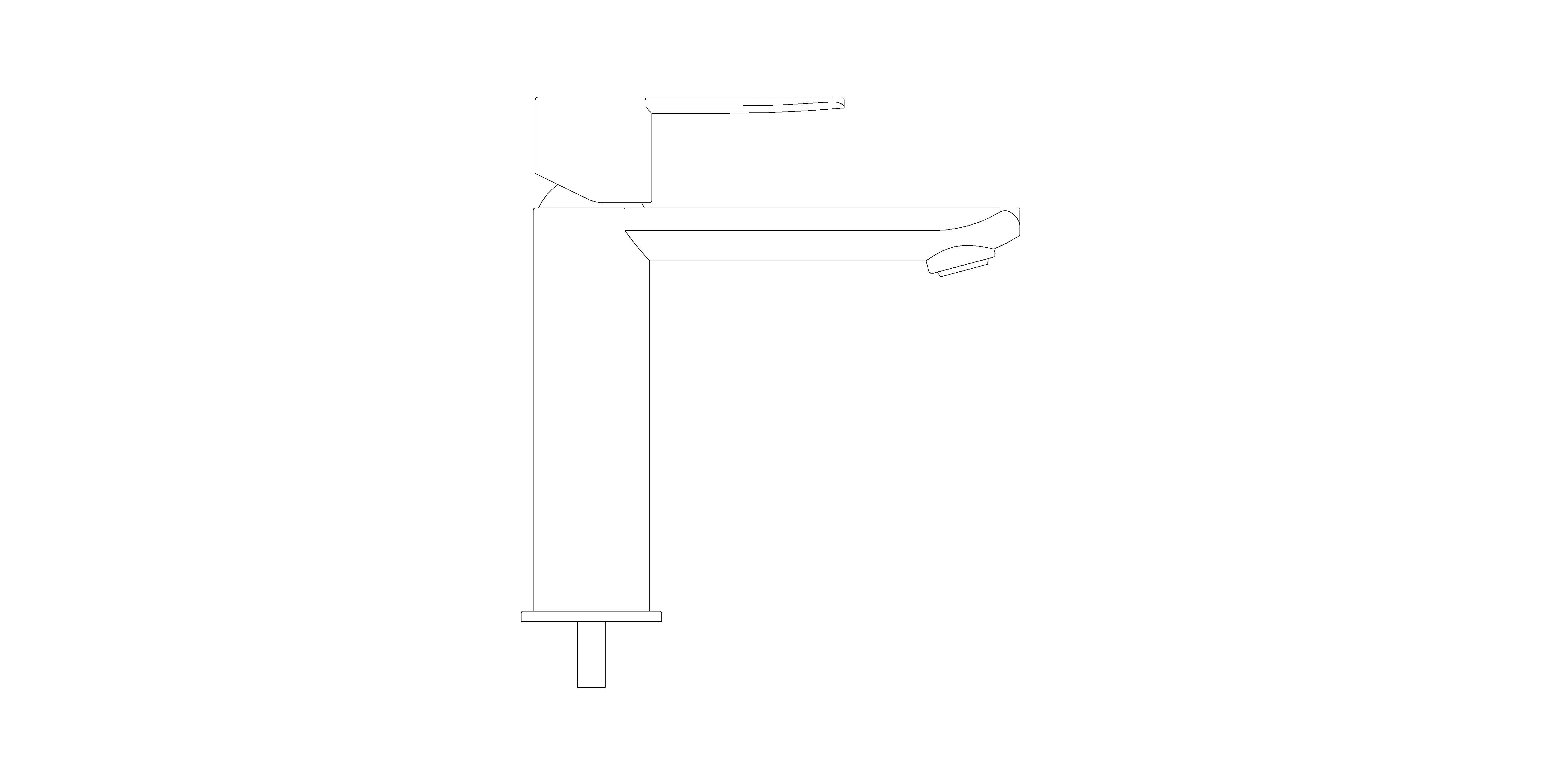 Product: LINEARE Single Lever Basin Mixer (23106DL1)