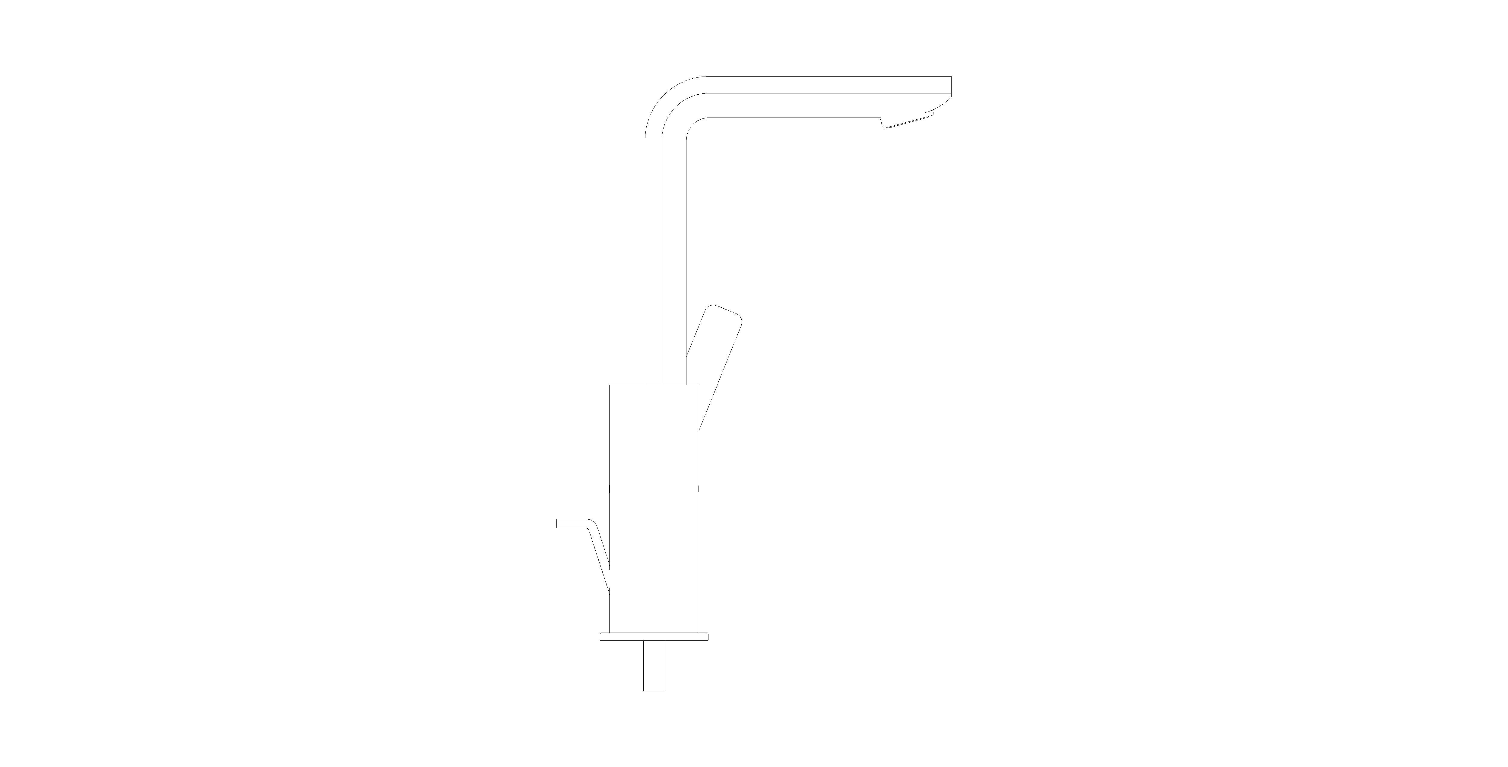 Product: LINEARE Single Lever Basin mixer (23296DL1)