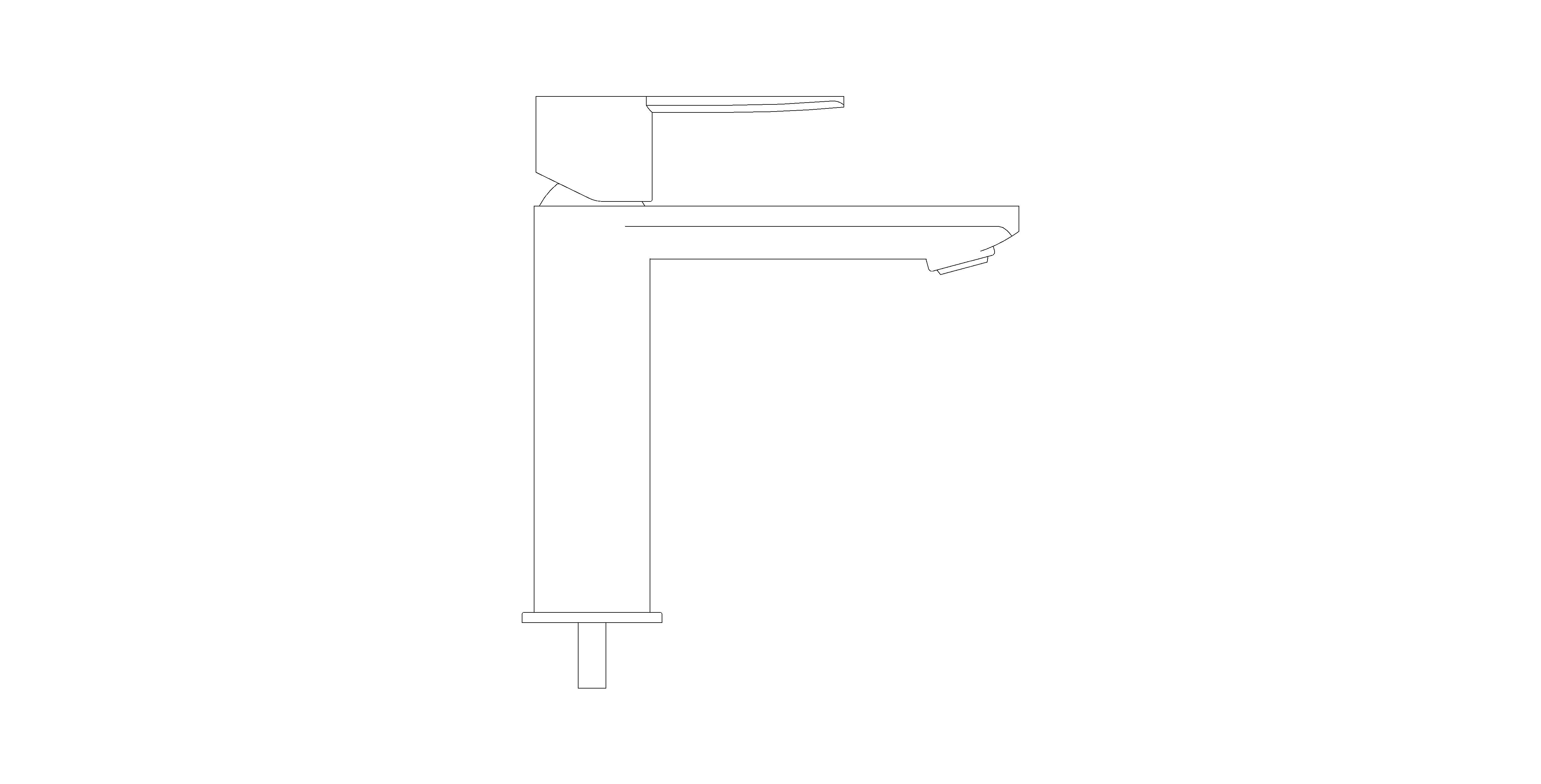 Product: LINEARE Single Lever Basin mixer (32114GN1)
