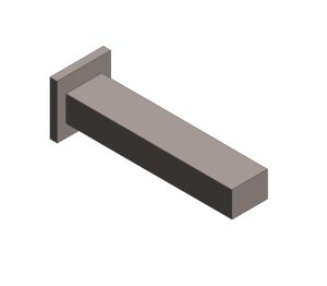 Product: EUROCUBE Bath Spout (13303ALC)