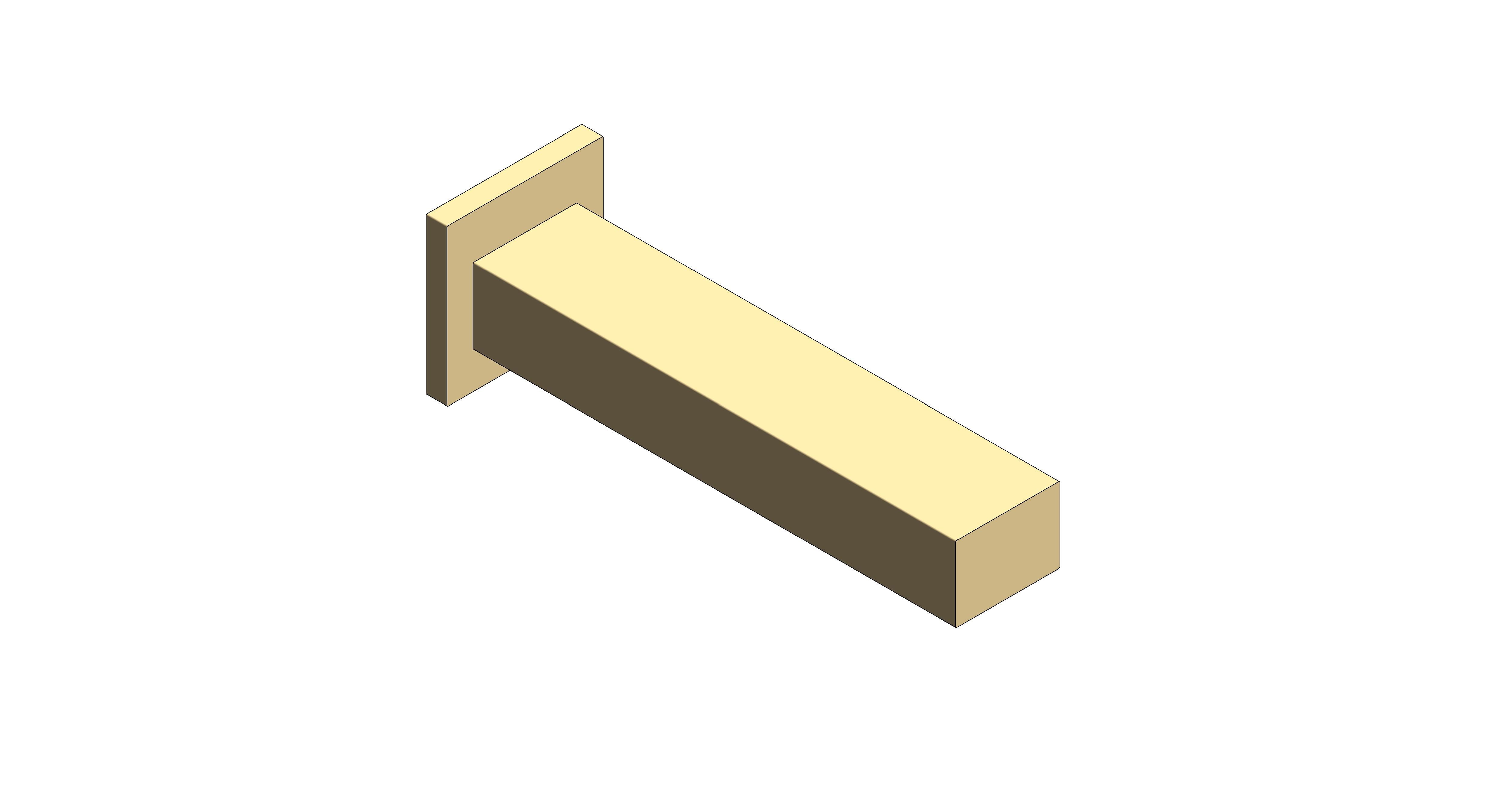 Product: EUROCUBE Bath Spout (13303GL0)