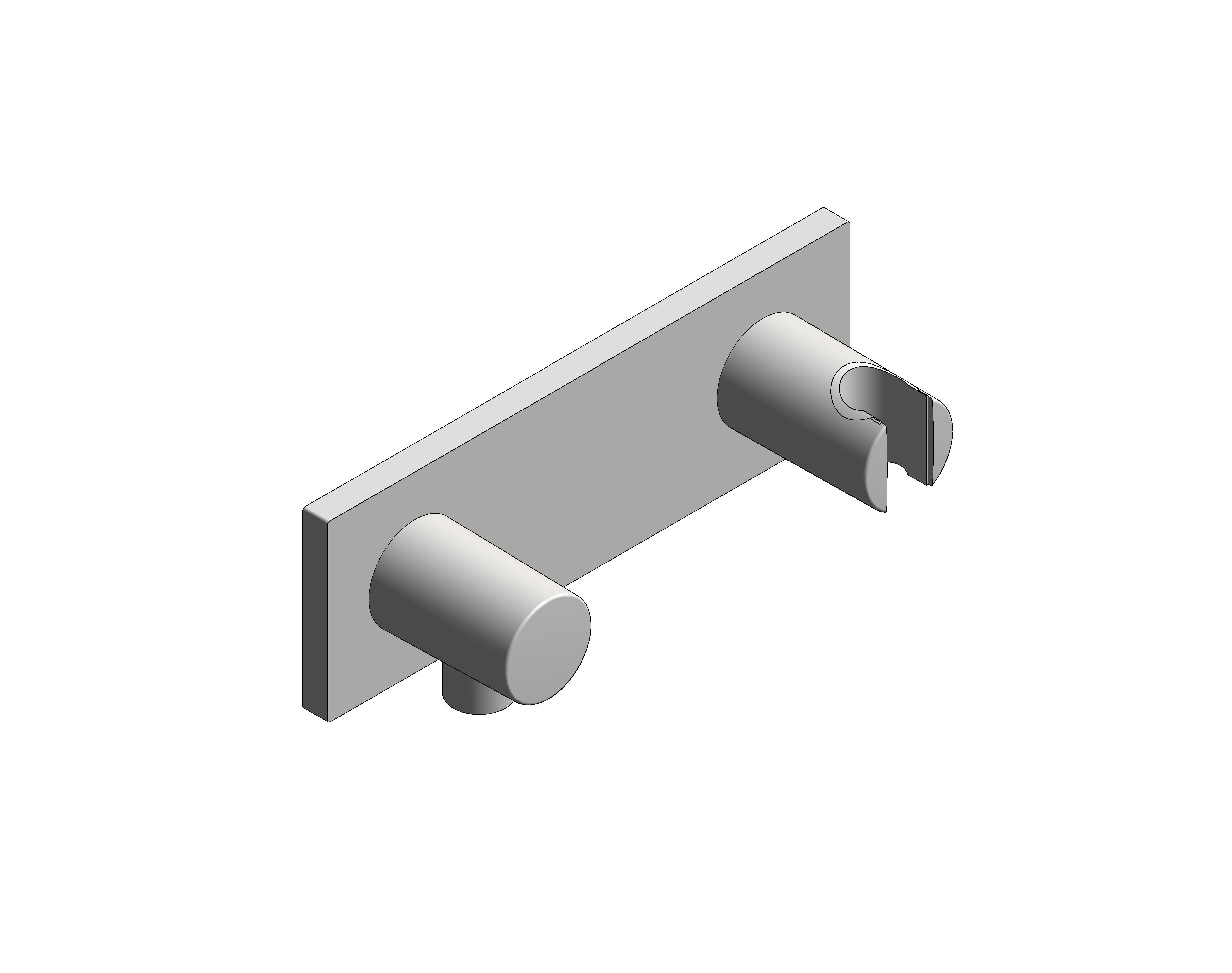 Product: GROHTHERM F wall union with shower holder (26878000)