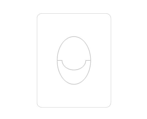 Product: SKATE AIR Flush Plate (38505KF0)