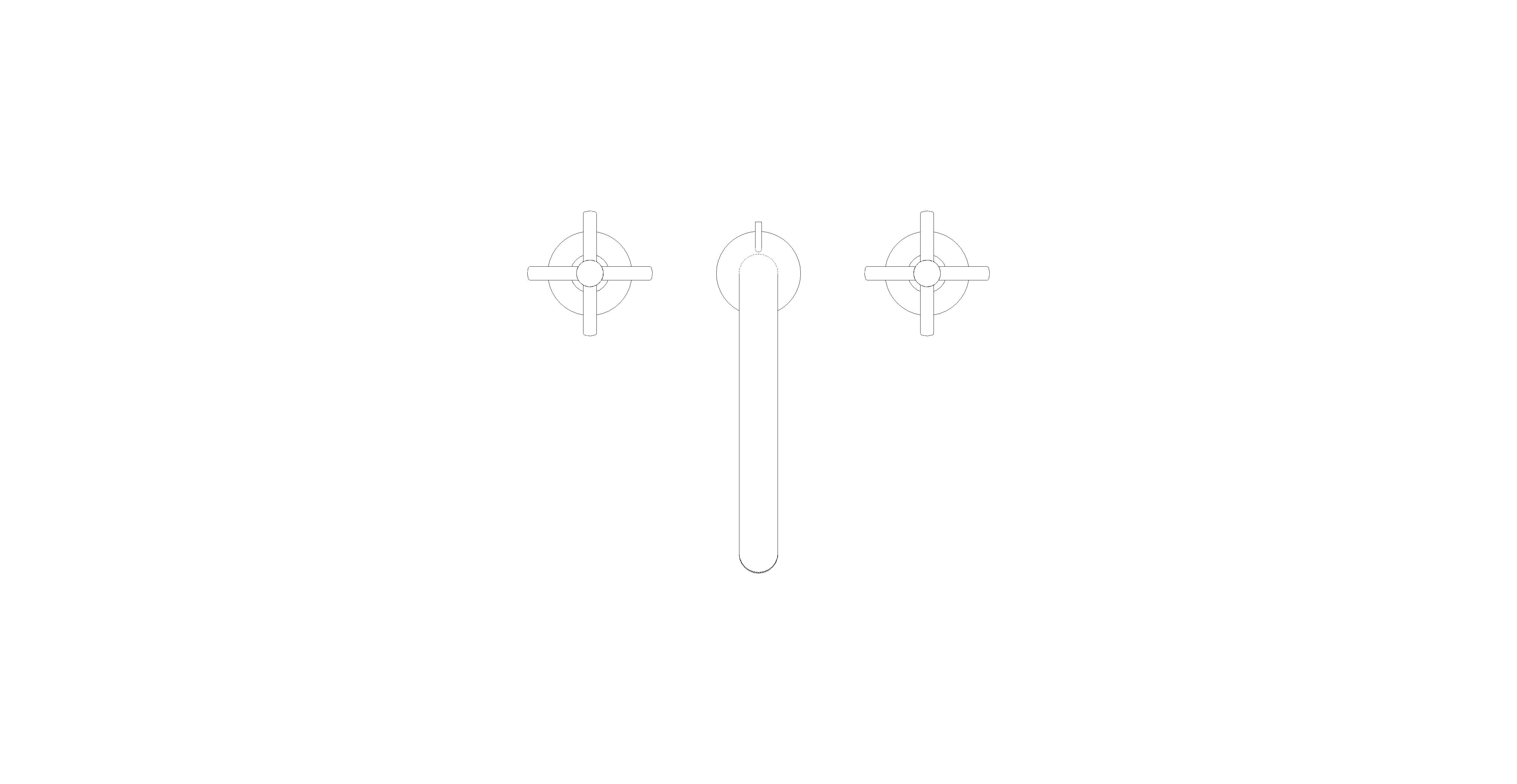 Product: ATRIO Three-hole basin mixer 1/2″ L-Size (20643AL0)
