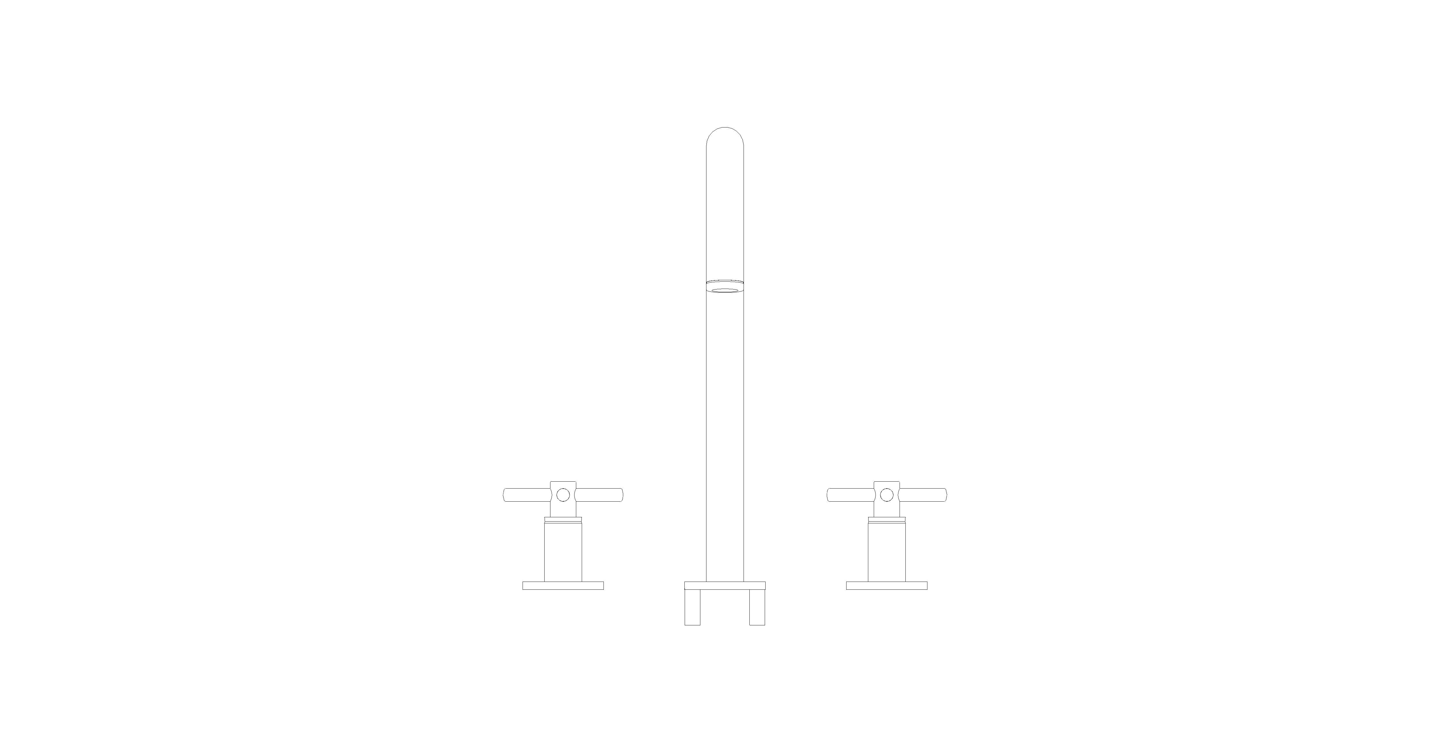 Product: ATRIO Three-hole basin mixer 1/2″ L-Size (20643DA0)