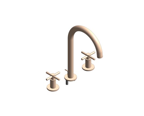 Product: ATRIO Three-hole basin mixer 1/2″ L-Size (20643DA0)